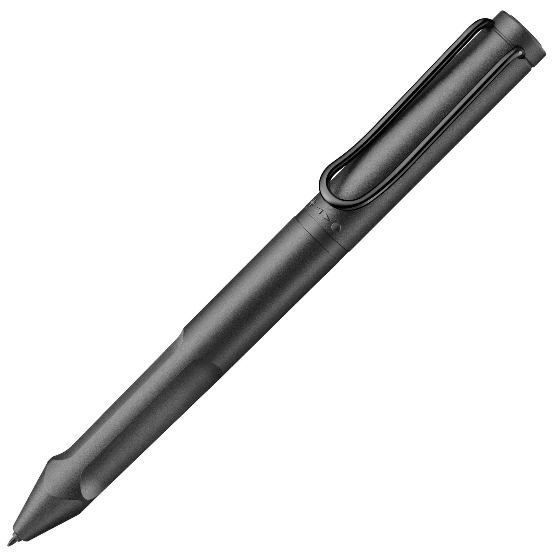 LAMY Safari Twin Pen EMR All Black (PC/EL Ots) – 2-ühes puutepliiats ja pastapliiats – ergonoomiline haare – kirjutamine ja joonistamine digitaalsel ja paberil