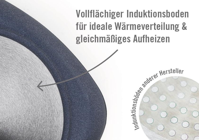 Woll Nowo Titanium nelinurkne pann – induktsiooniga, 28×28 cm, 6,5 cm kõrge, eemaldatava käepidemega – Sobib kõigile pliiditüüpidele, mittenakkuv kate – pilt 8