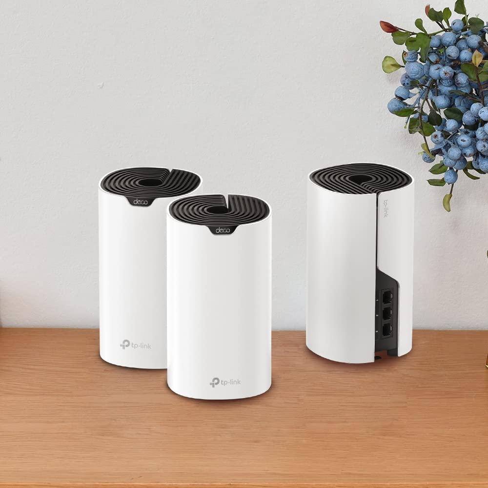 TP-Link Deco S1900 Mesh WLAN Komplekt (3-osaline), AC1900 Kaksikbändiga Ruuter ja Kordaja, 3× Gigabit Porti iga seadme jaoks, soovitatav 3-5 magamistoaga kodudele, Täielik Lastekaitse – kasutusnäide