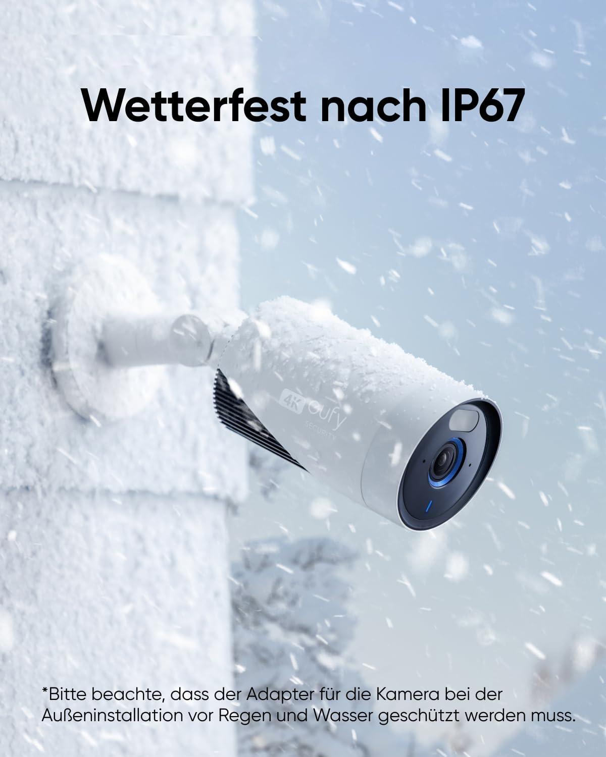 eufy Security eufyCam E330 (Professionaalne) lisajärelvalvekaamera õue jaoks, 4K, 24/7 salvestus, toiteallikaga, tugevdatud Wi-Fi, näotuvastuse AI, ilma kuutasudeta, vajab HomeBase 3 – pilt 6