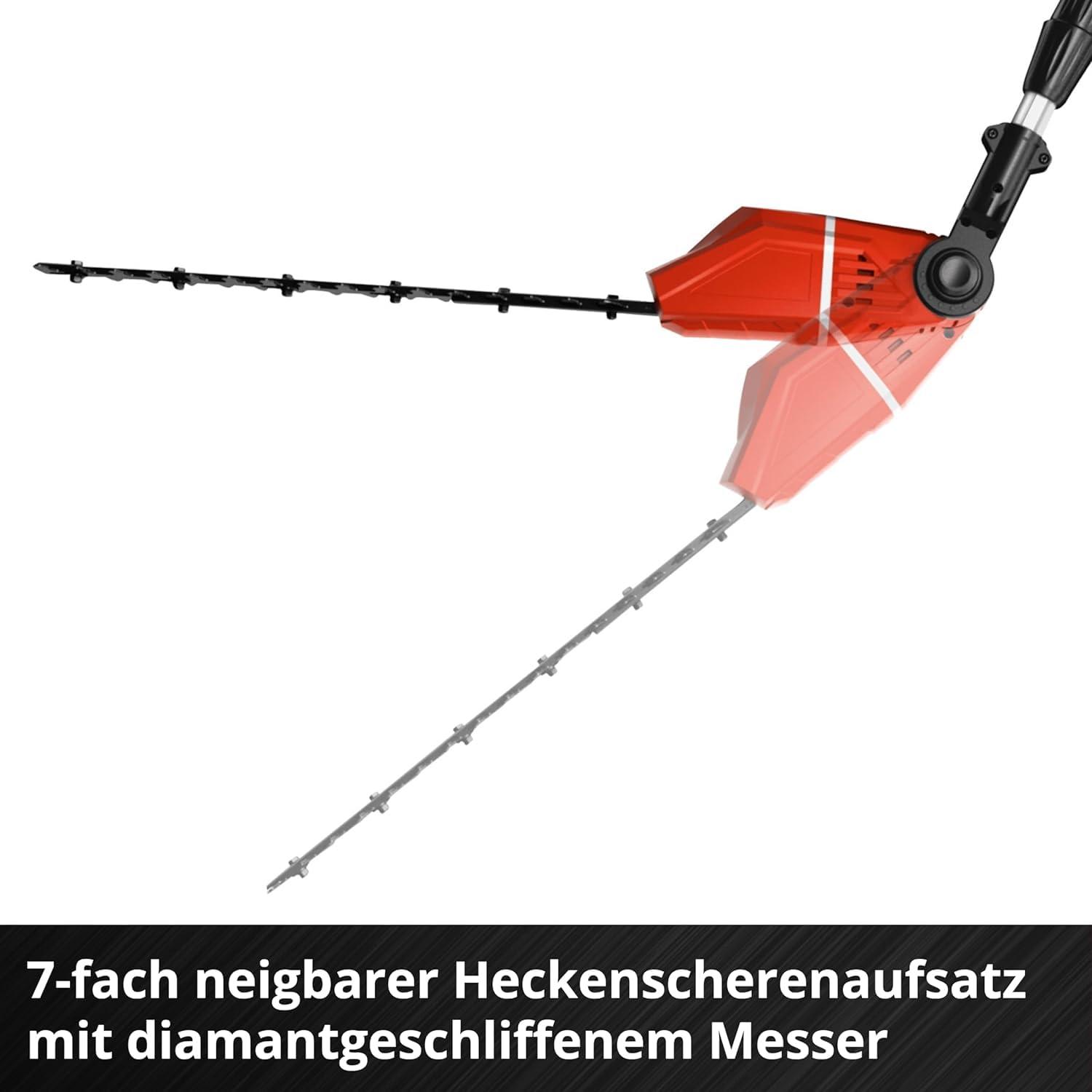 Einhell akuga multifunktsionaalne tööriist GE-HC 18 Li T Kit (18V, 3Ah, 2-ühes hekilõikur ja kettsaag, Oregon juhtplaat, koos aku ja laadijaga) – pilt 6
