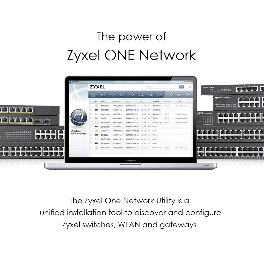 Zyxel 24-Port Gigabit PoE Lüliti | Nutikas haldus | Rack-paigaldus | 12 PoE+-porti 130 W eelarvega | VLAN, IGMP, QoS [GS1900-24EP] – lisavaade