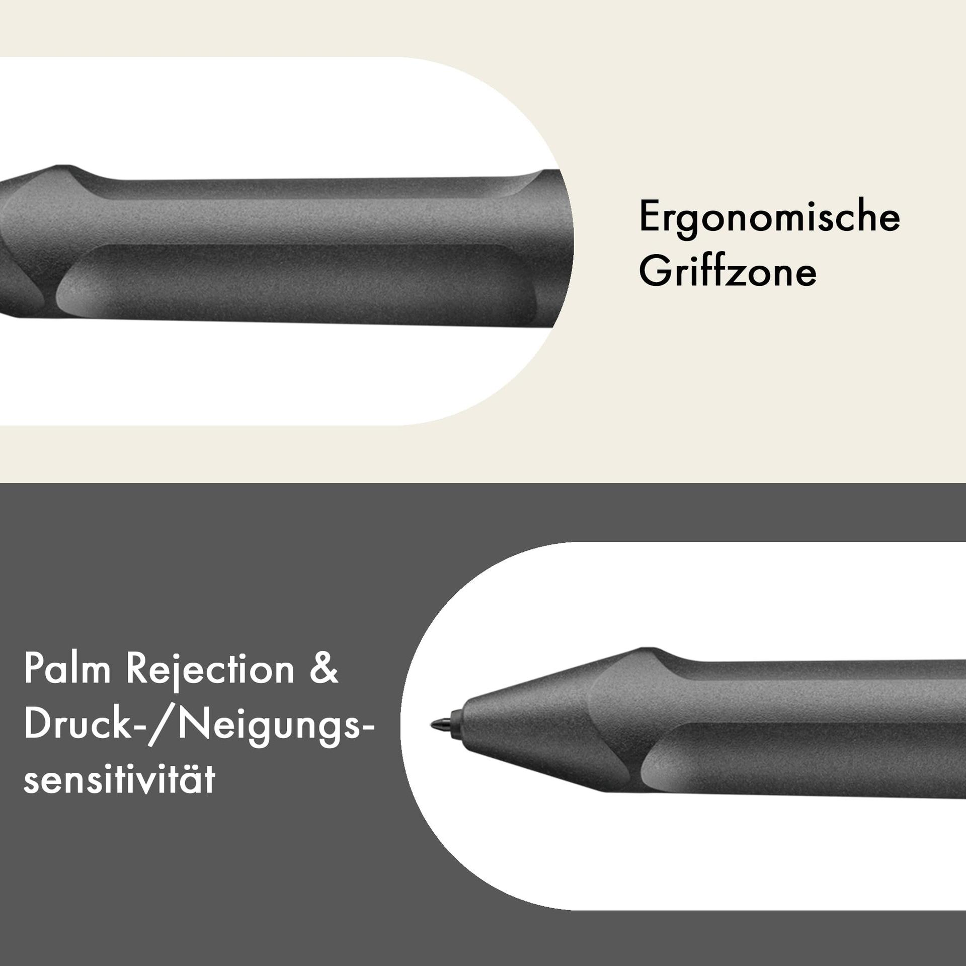 LAMY Safari Twin Pen EMR All Black (PC/EL Ots) – 2-ühes puutepliiats ja pastapliiats – ergonoomiline haare – kirjutamine ja joonistamine digitaalsel ja paberil – pakend ja tarvikud