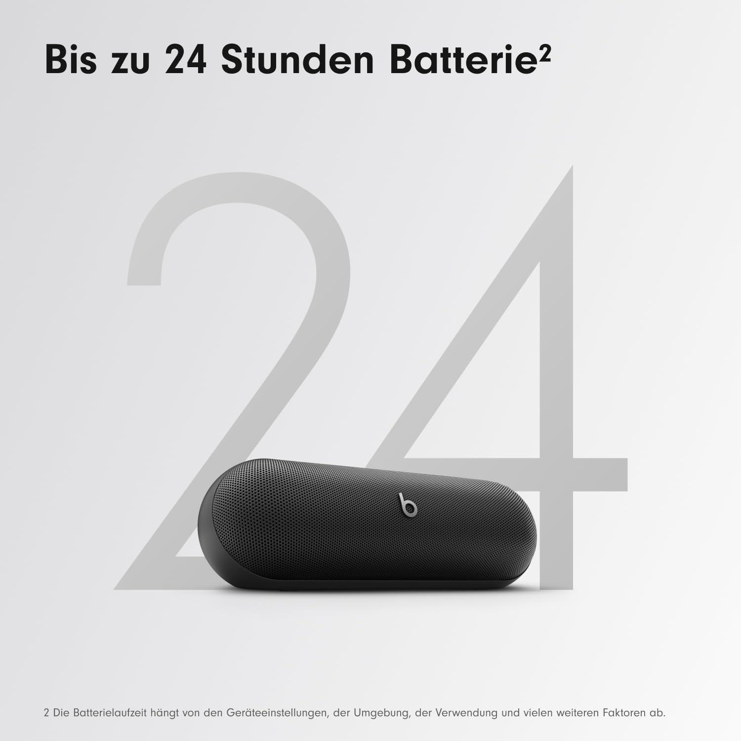 Beats Pill – Juhtmevaba Bluetooth kõlar ja kaasaskantav laadija USB-C kaudu, kuni 24 tundi aku kestvust, IP67 vee- ja tolmukindel, ühilduv Apple’i ja Androidiga – Mattmust – lisavaade