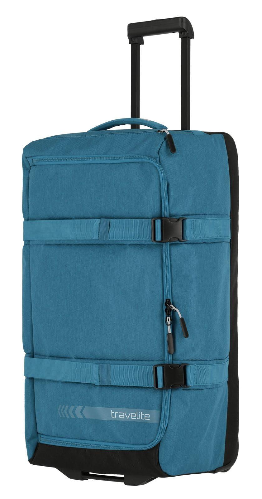 Travelite Trolley reisikott ratastega, keskmine suurus, Kick Off, praktiline ratastega reisikott puhkuseks ja spordiks, 68 cm, 65 liitrit – pakend ja tarvikud