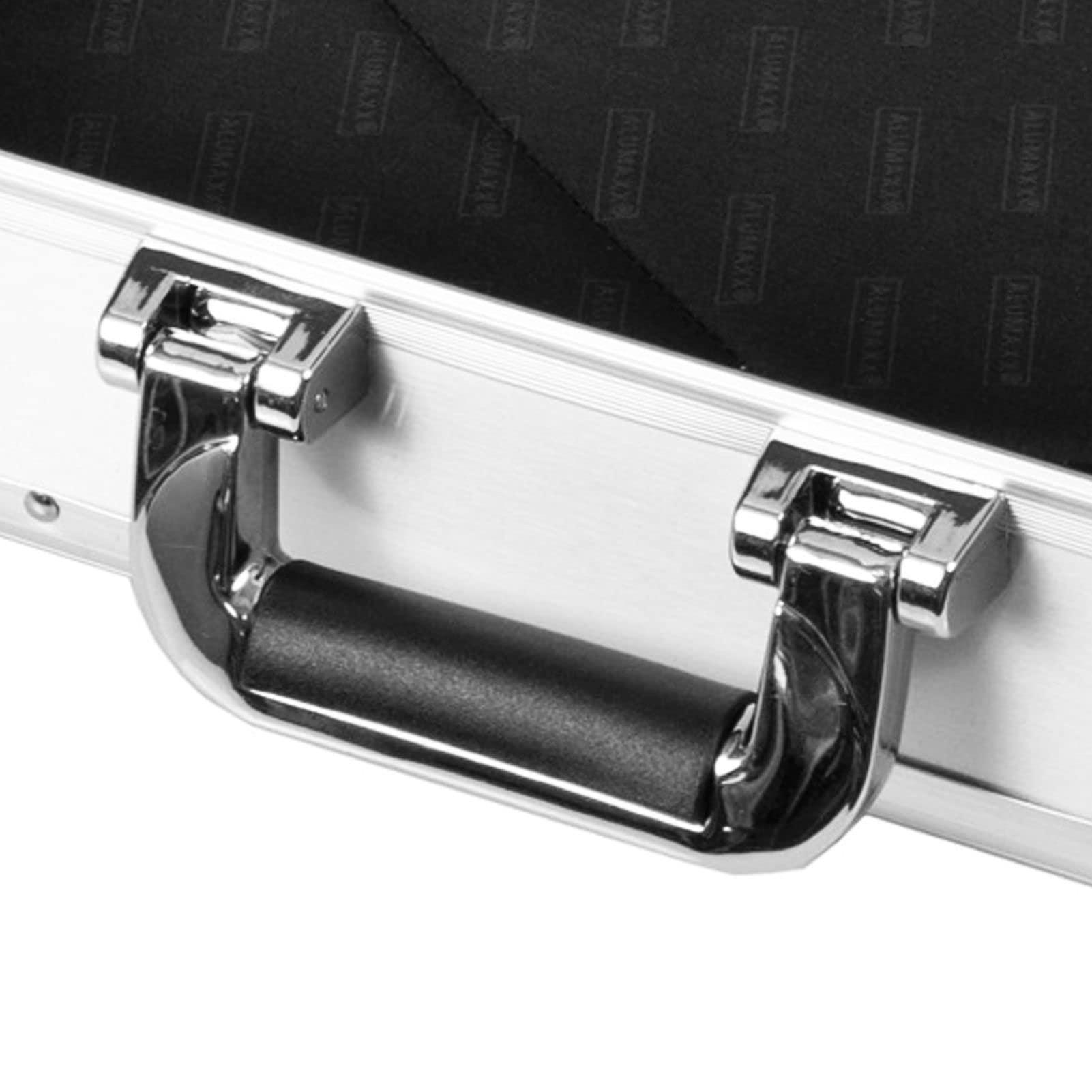 ALUMAXX 45114 Attachékohver TAURUS – Ärikohver, Alumiiniumist Dokumendikohver, Hall, 46 x 34 × 16 cm – pakend ja tarvikud
