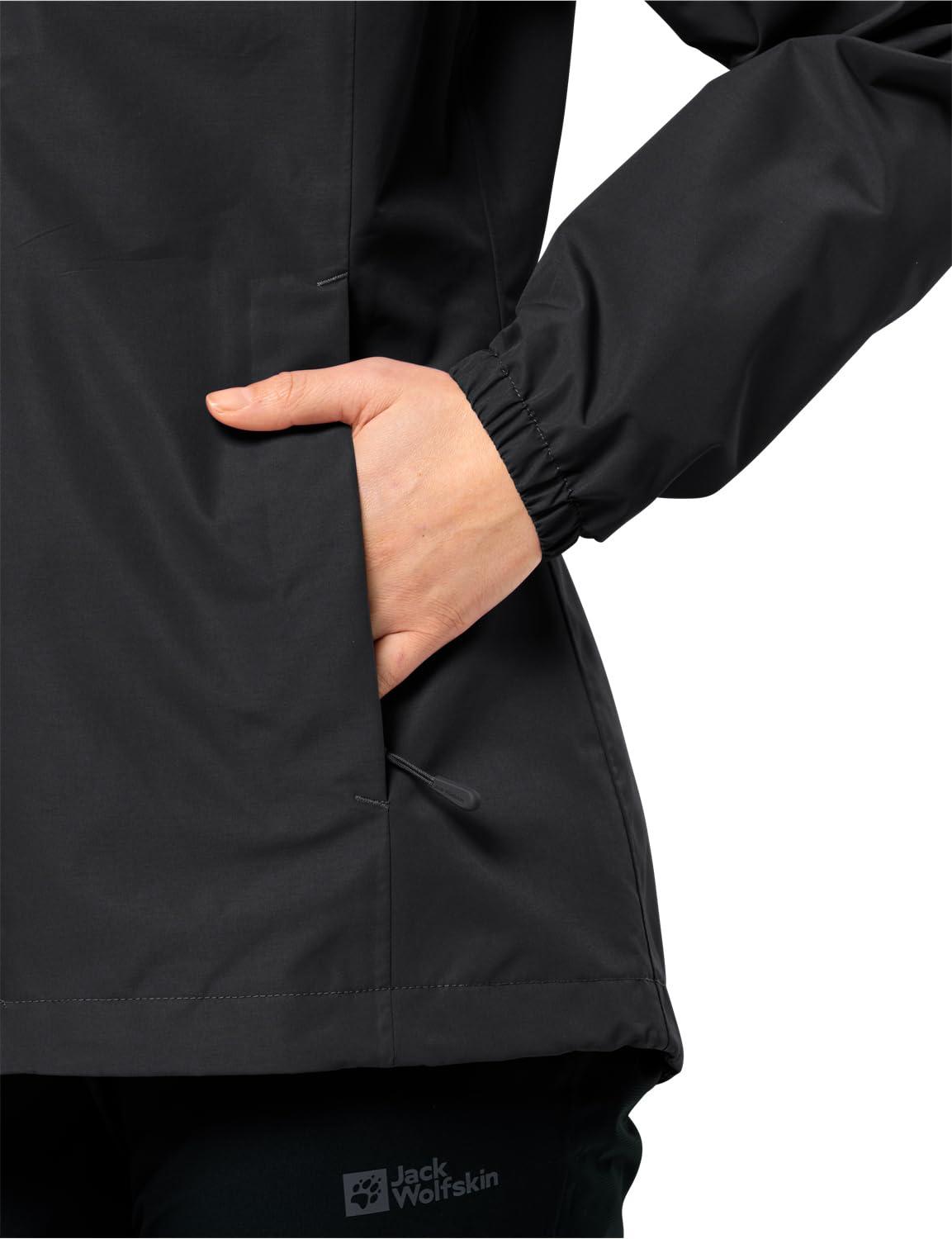 Jack Wolfskin naiste Stormy Point 2L jakk, must, L EU – kasutusnäide