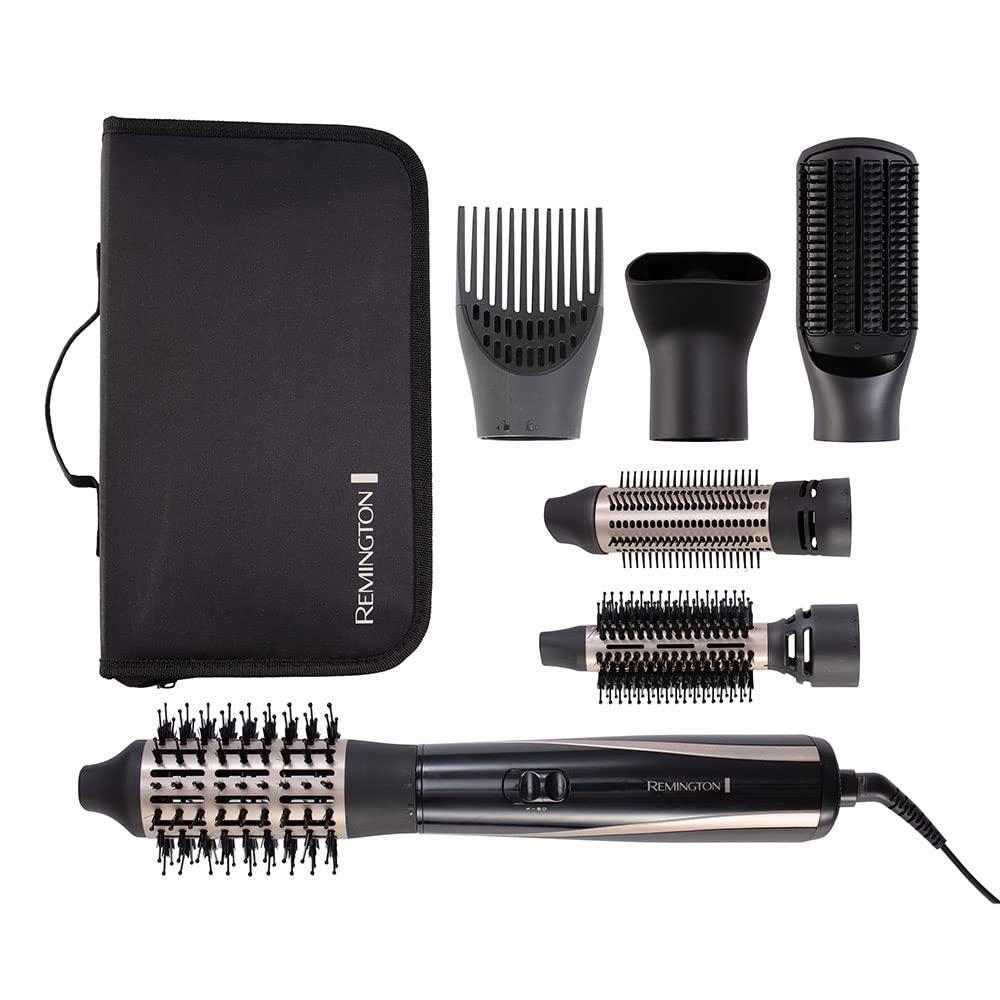 Remington soenguhari [sisaldab 6 otsikut: 25mm, 38mm, 50mm ümarhari, stiliseerimisotsik, lamehari, juuretõstja] Blow Dry & Style (lokid, volüüm ja sile soeng iga juuksetüübi jaoks) ioonhooldus, 1200W, AS7700 – detailne vaade