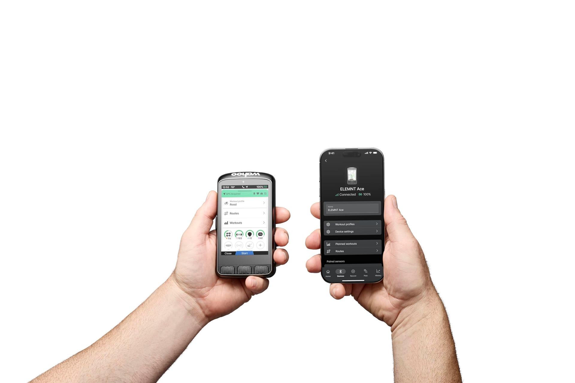 Wahoo ELEMNT ACE rattakompuuter, must – detailne vaade
