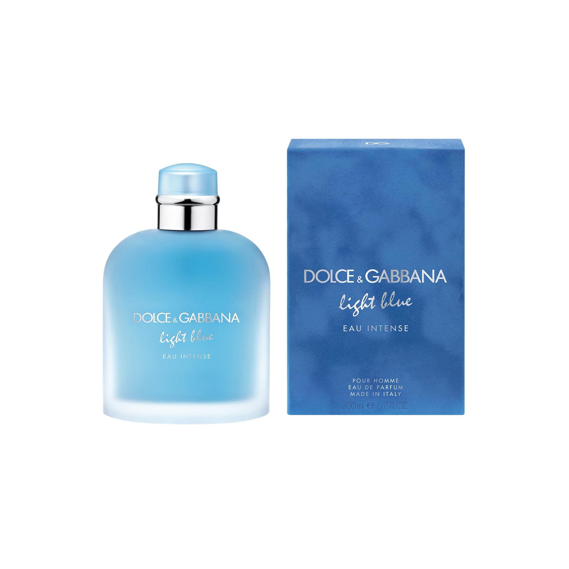 DOLCE & GABBANA, Light Blue Pour Homme Eau Intense, Eau de Parfum, meeste parfüüm, 200 ml – detailne vaade