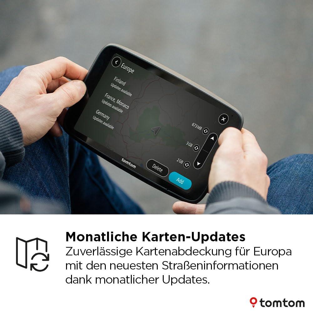 TomTom LKW-Navi GO Professional 2. põlvkond (6″ suur puutetundlik ekraan, Euroopa kaardid ja reaalajas liiklusinfo, spetsiaalselt veoautodele, kaubikutele, bussidele ja suurtele sõidukitele) – lisavaade