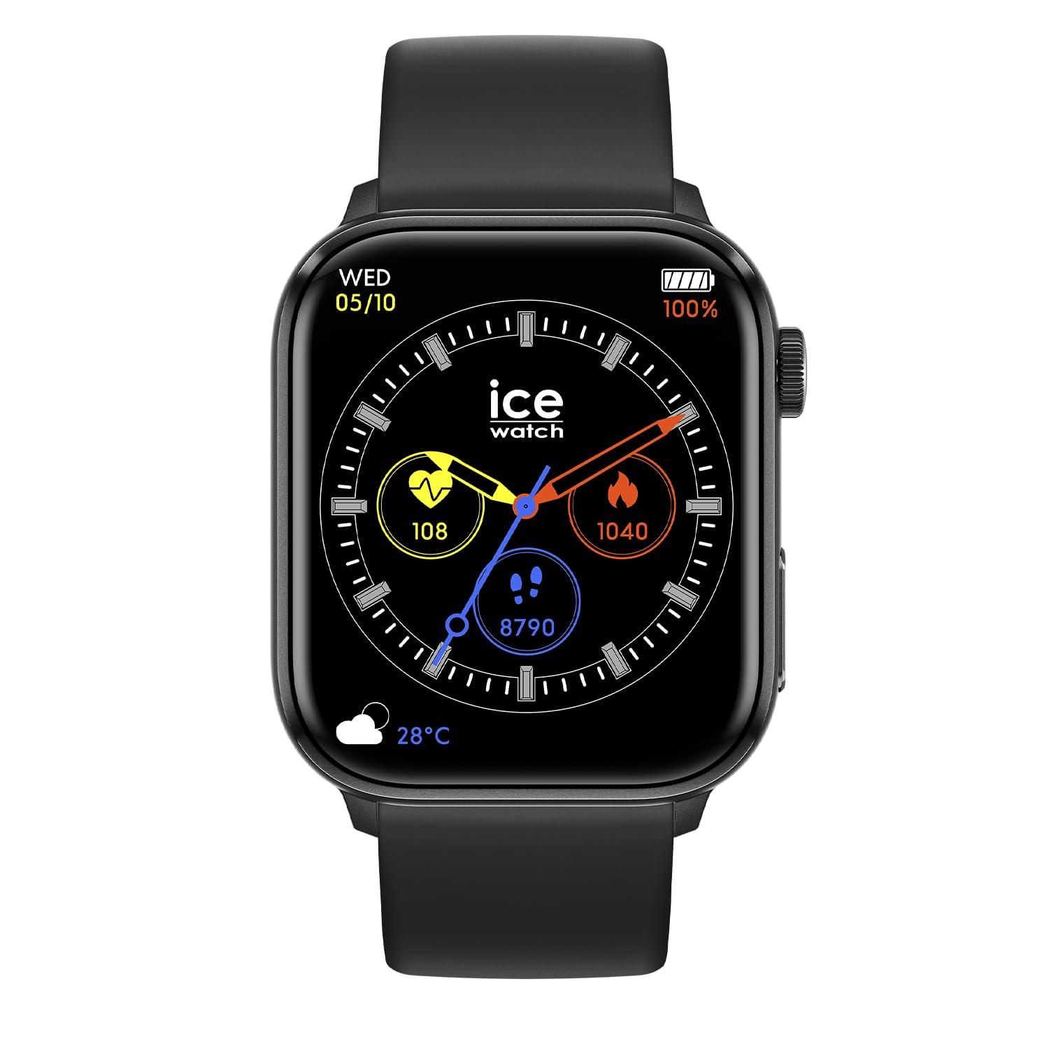 ICE-WATCH – Ice Smart 2.0 Must – Musta silikoonrihmaga nutikell meestele – 022535 (1,96 tolli)
