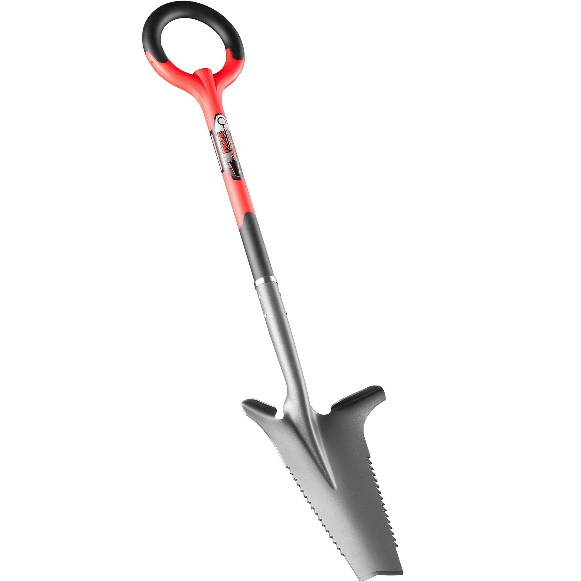 Root Slayer Radius Garden juurelabidas – 2017 Green Thumb auhind kõige innovaatilisemale aiatööriistale, punane – lisavaade