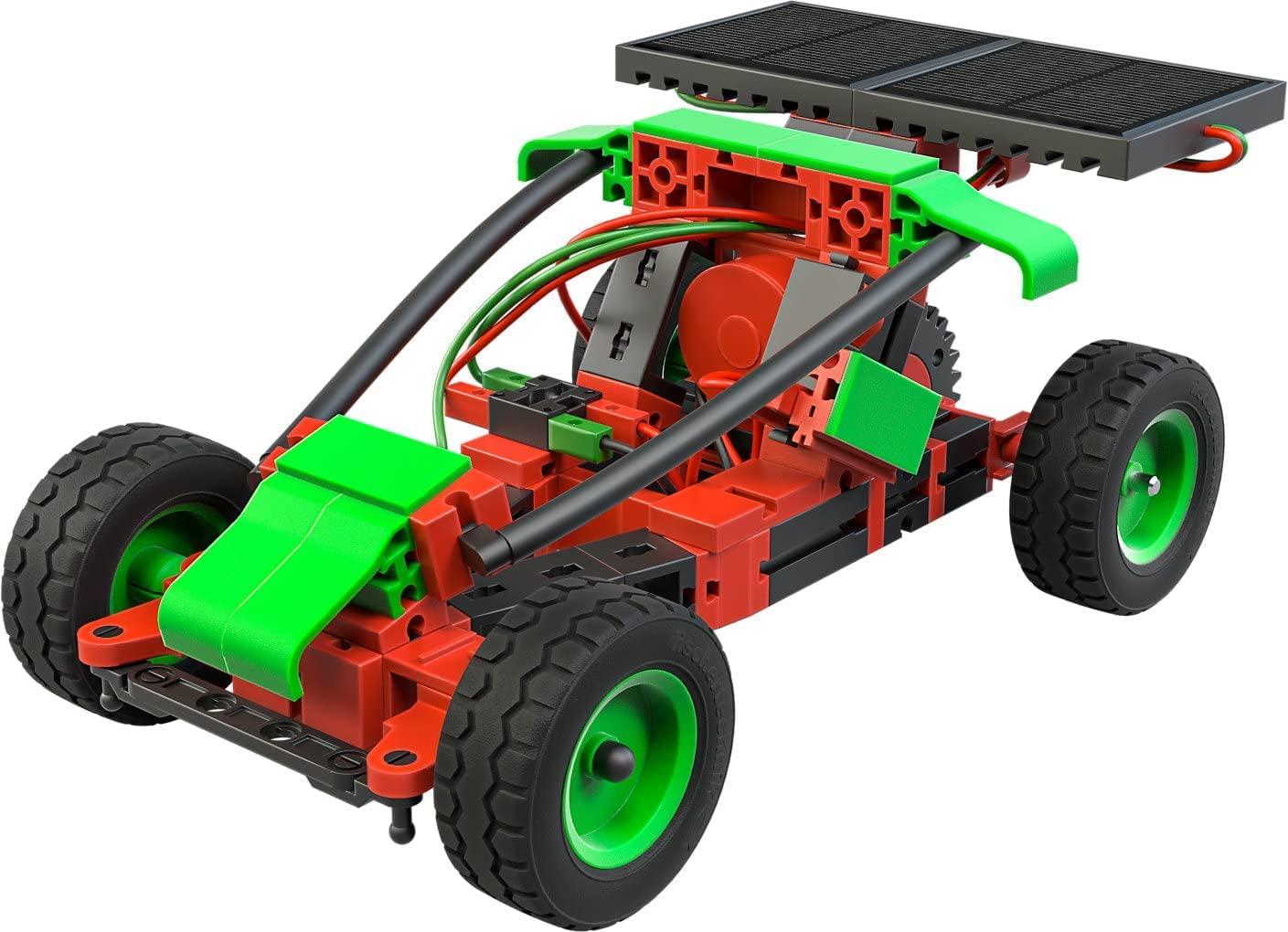 fischertechnik 559879 PROFI Green Energy – Konstruktor lastele alates 9. eluaastast, katsekomplekt päikese-, tuule- ja veeenergia jaoks, sisaldab päikesepaneele ja päikesemootorit – kasutusnäide