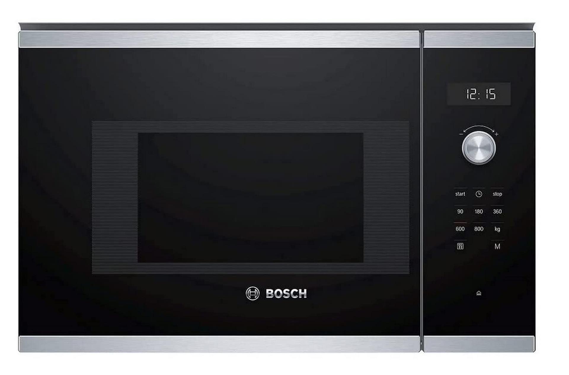 Bosch BFL524MS0 Serie 6 Integreeritav Mikrolaineahi, 38 x 60 cm, 800 W, 25,5 cm pöördalus, vasakpoolne ukseava, AutoPilot 7 automaatprogrammid, puhastustoetus, LED-puuteekraan, roostevaba teras – kasutusnäide