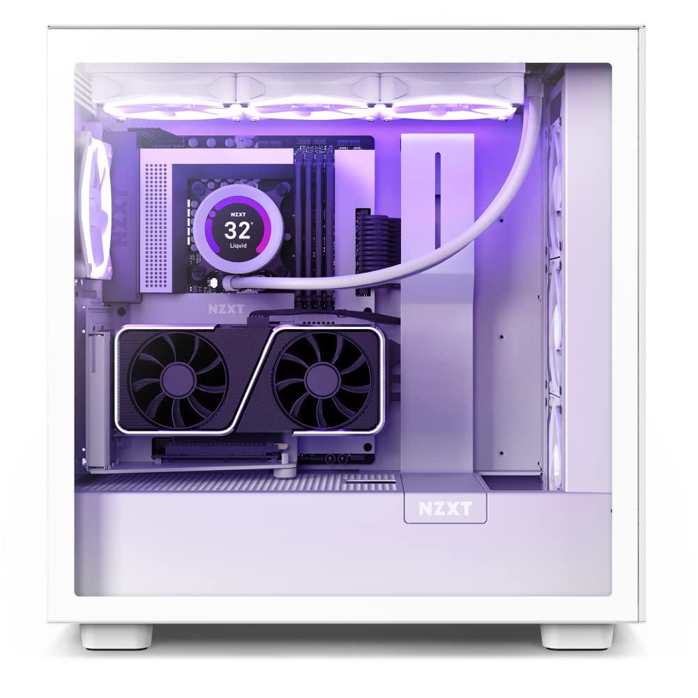 Nzxt vertikaalne GPU-kinnitussüsteem – AB-RH175-W1 175 mm PCIe 4.0×16 Riser-kaabel – vastupidav terasest GPU-hoidik, must/valge – lisavaade