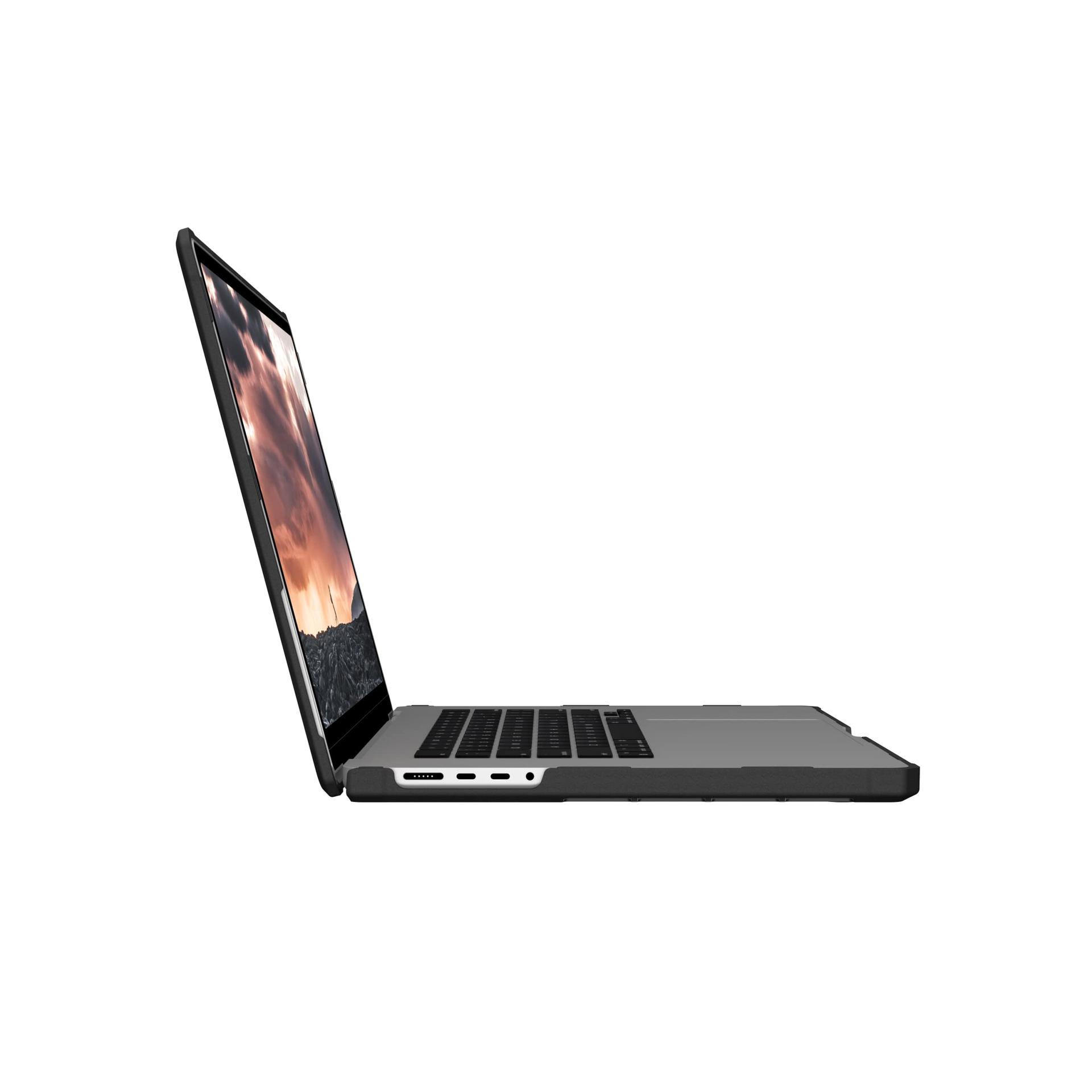 URBAN ARMOR GEAR Plyo kaitseümbris Apple MacBook Pro 16 jaoks (M4 / M3 / M2 / M1 – 2024/2023 / 2022/2021) – Kaitseümbris vastupidavusega vastavalt USA sõjaväestandardile – Jää (läbipaistev) – lisavaade