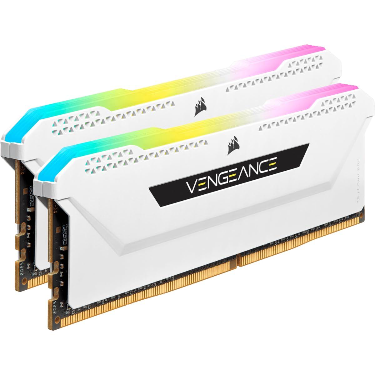 Corsair VENGEANCE RGB PRO SL 32GB (2x16GB) DDR4 3600 (PC4-28800) C18 1.35V Lauaarvuti Mälu – Valge – kasutusnäide