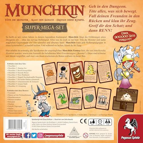 Pegasus Spiele Munchkin Fantaasia Super-Mega-Komplekt – pakend ja tarvikud