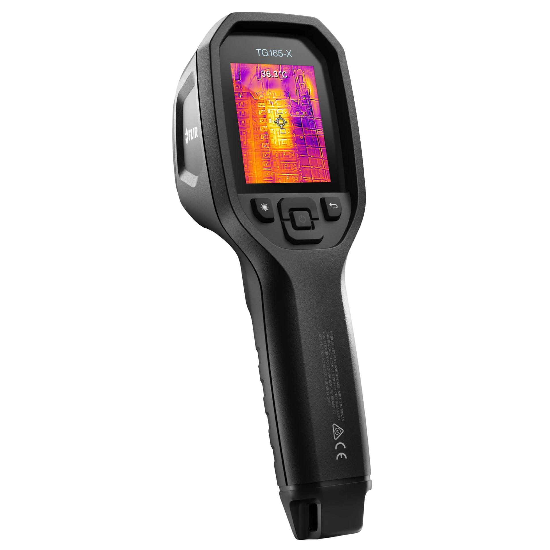 FLIR TG165-X Soojuskaamera Bullseye Laseriga: Kommertsklassi Infrapuna Kaamera Hoone Inspekteerimiseks, HVAC ja Elektritöödeks