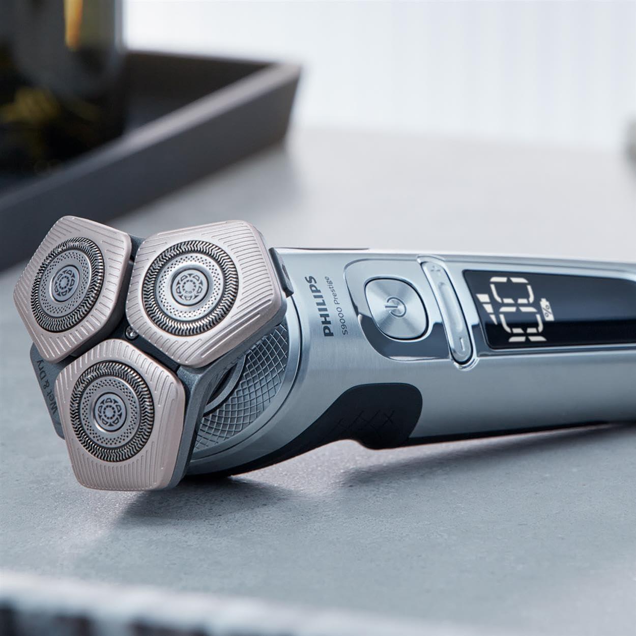 Philips Pardel S9000 Prestige – Elektriline märg- ja kuivpardel, läikiv kroom, Lift & Cut raseerimissüsteem, SkinIQ-tehnoloogia, Qi-laadimispadi, habemestiilija, ninatrimmer (mudel SP9871/22) – pilt 7