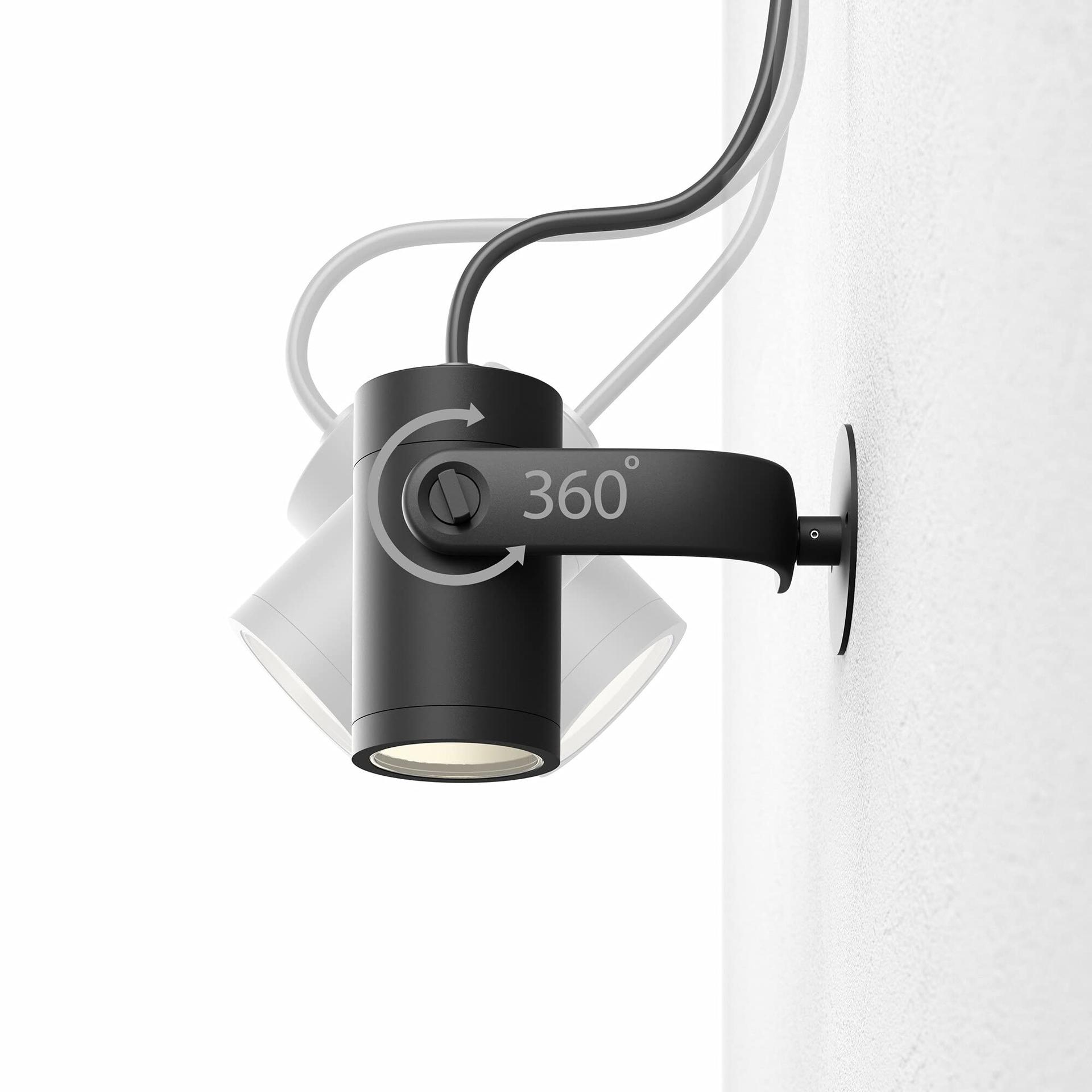 Philips Hue White & Color Ambiance Lily aiavalgusti standardkomplekt 40W adapteriga (590 lm), hämardatav välisvalgusti 16 miljoni värviga, nutikas valguse juhtimine häälkäskluse või rakenduse kaudu, must, 1 tk – lisavaade