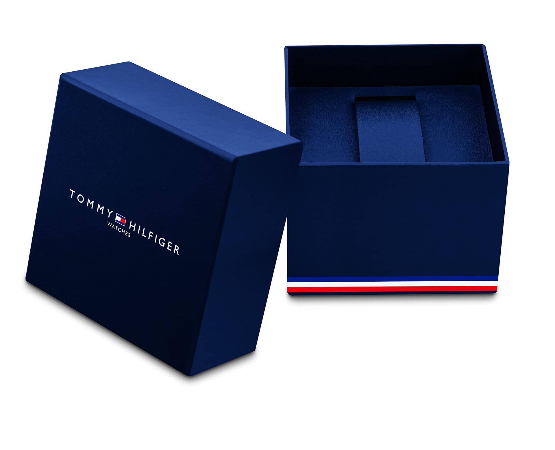 Tommy Hilfiger Meeste Analoog-Multifunktsionaalne Kvarts-Kell 46mm – Tumesinine Sihverplaat ja Silikoonrihm, Päeva-, Kuupäeva- ja 24-tunni Funktsioonidega, Veekindel kuni 5ATM – 1791474 – pilt 8