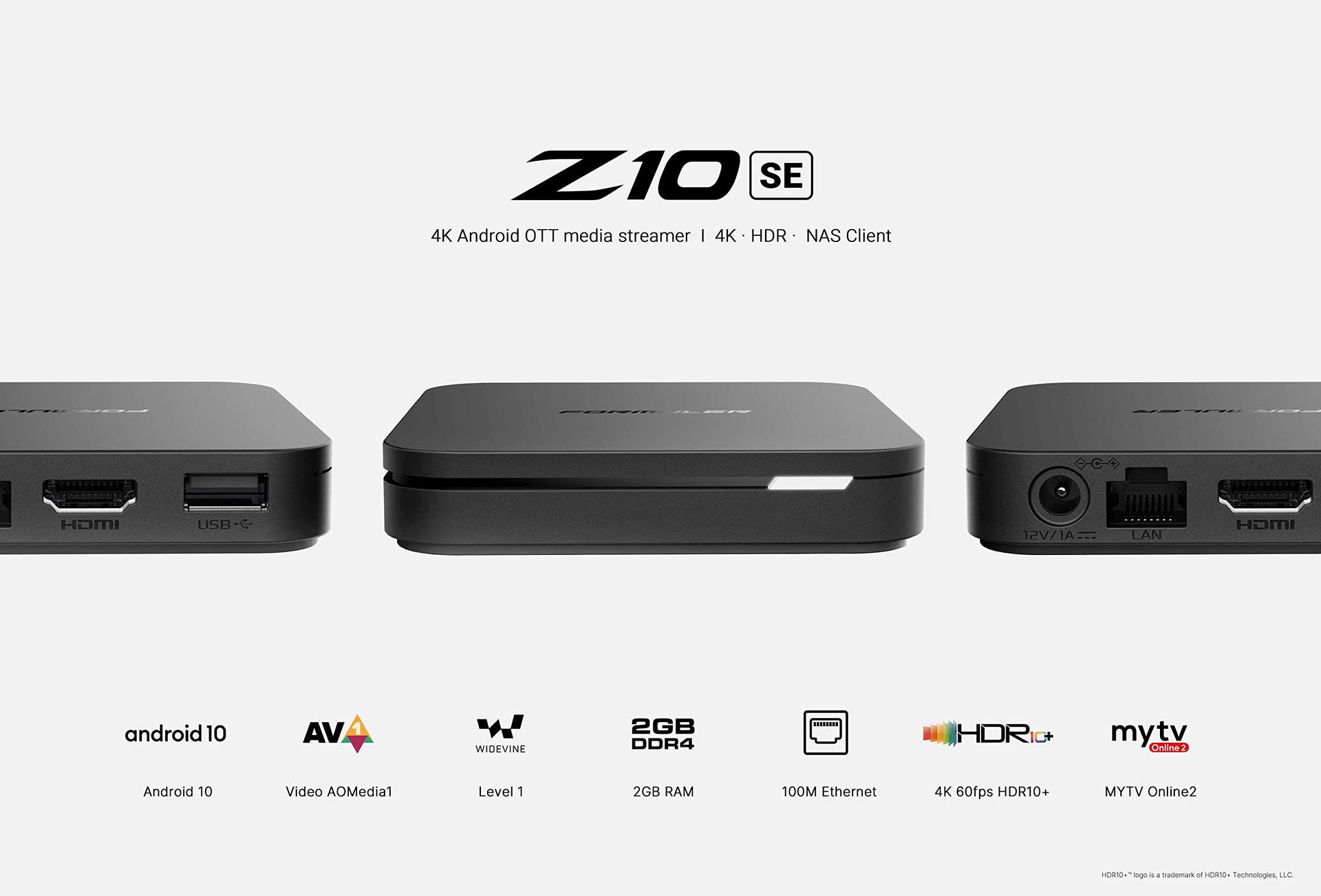 Formuler Z10 SE Android 10 Single Band WiFi 2GB RAM 4GB ROM 4K – detailne vaade