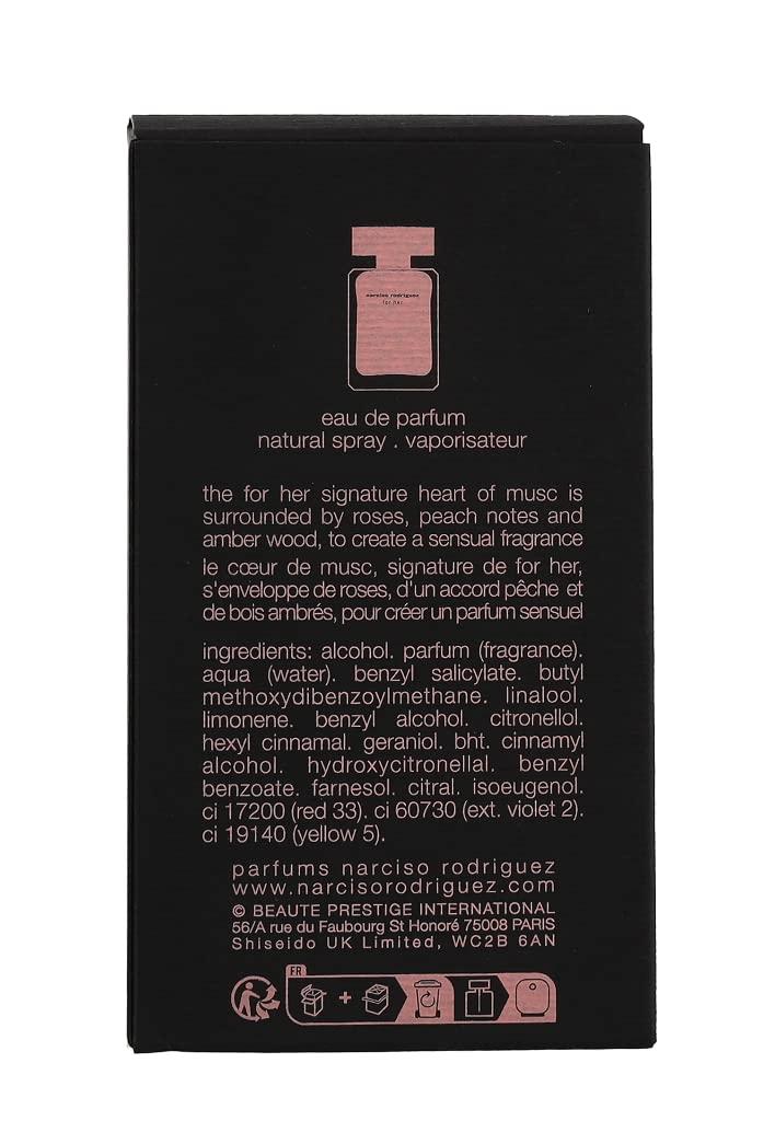Narciso Rodriguez for Her, naiste Eau de Parfum pihustiga, 50 ml, klaas, roosa – kasutusnäide