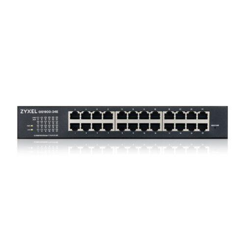 Zyxel 24-pordiline Gigabit-switch | Nutikas hallatav | Laua- ja rack-montaaž | Vaikne ventilaatorita disain | VLAN