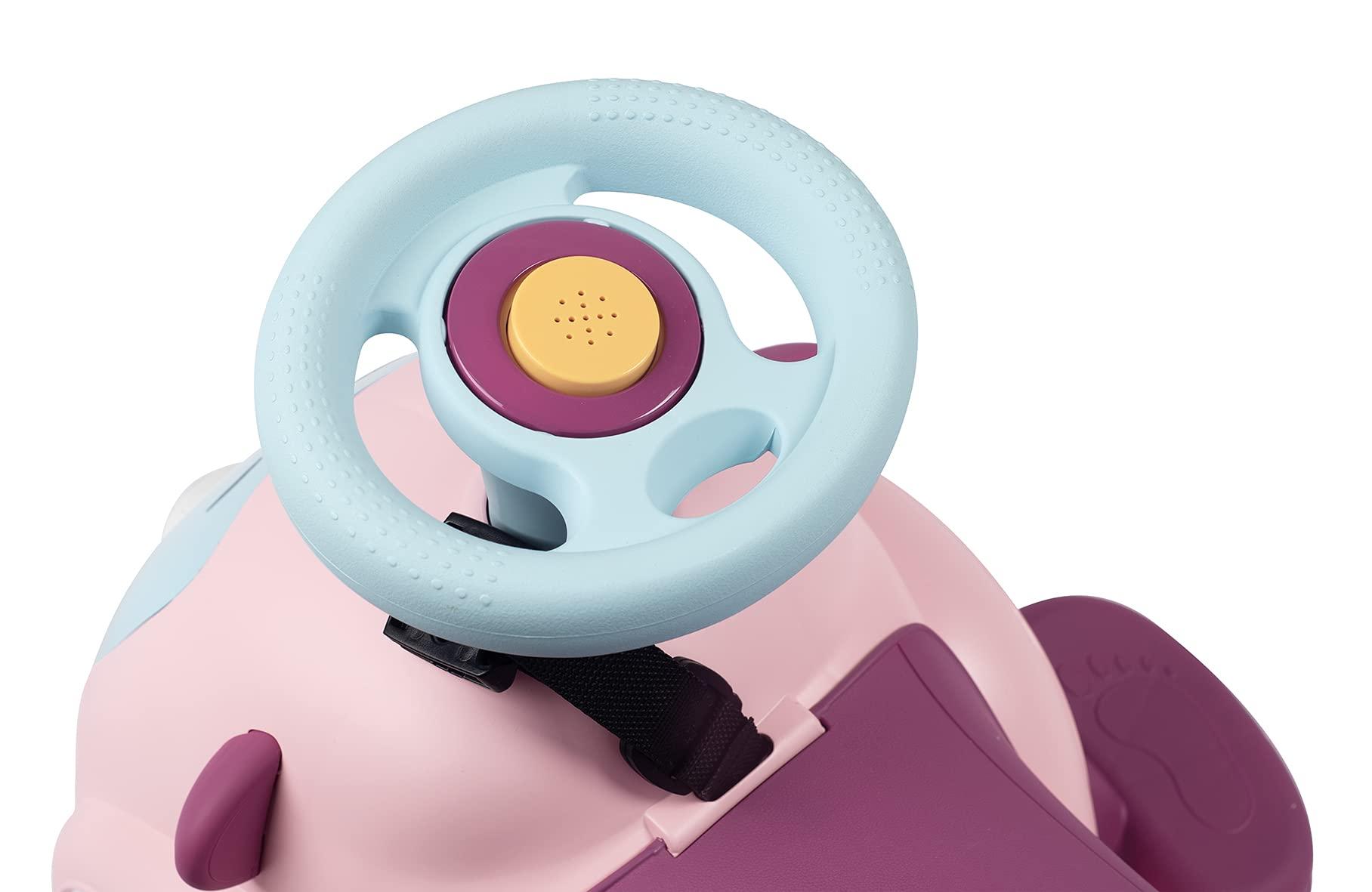 Smoby – Maestro Balade Rose – Mugav liikumisauto 3 kasutusfunktsiooniga: lükatav jalutuskäru, kõndimisabi ja tõukeauto, lastele alates 6. elukuust – lisavaade