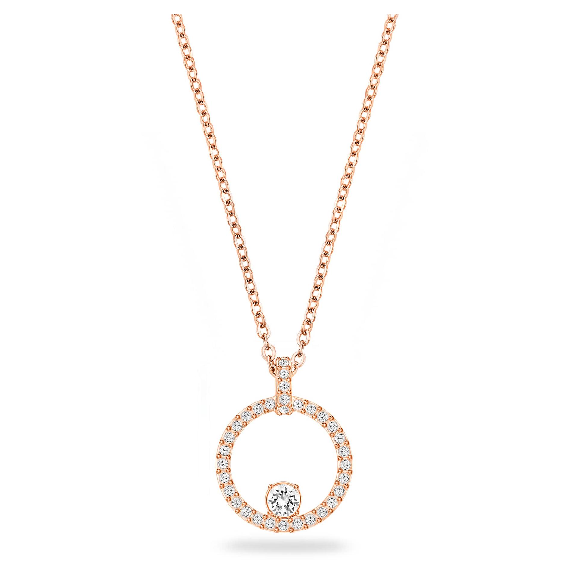 Swarovski Constella ripats, ümmargune, valge, roosakuldne kate