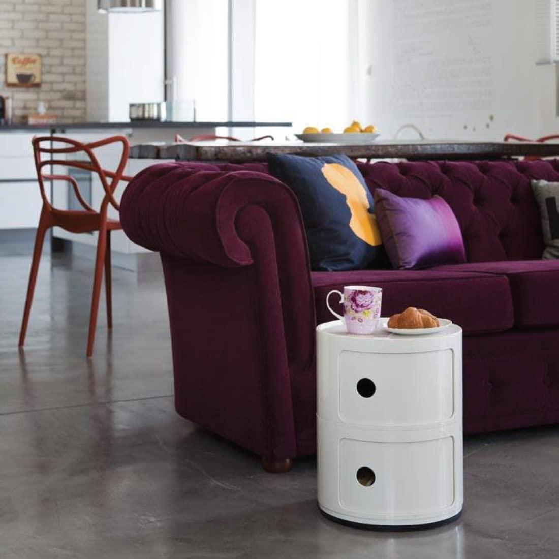 Kartell Componibili, 2 elementi, valge, ümmargune alus – pilt 7