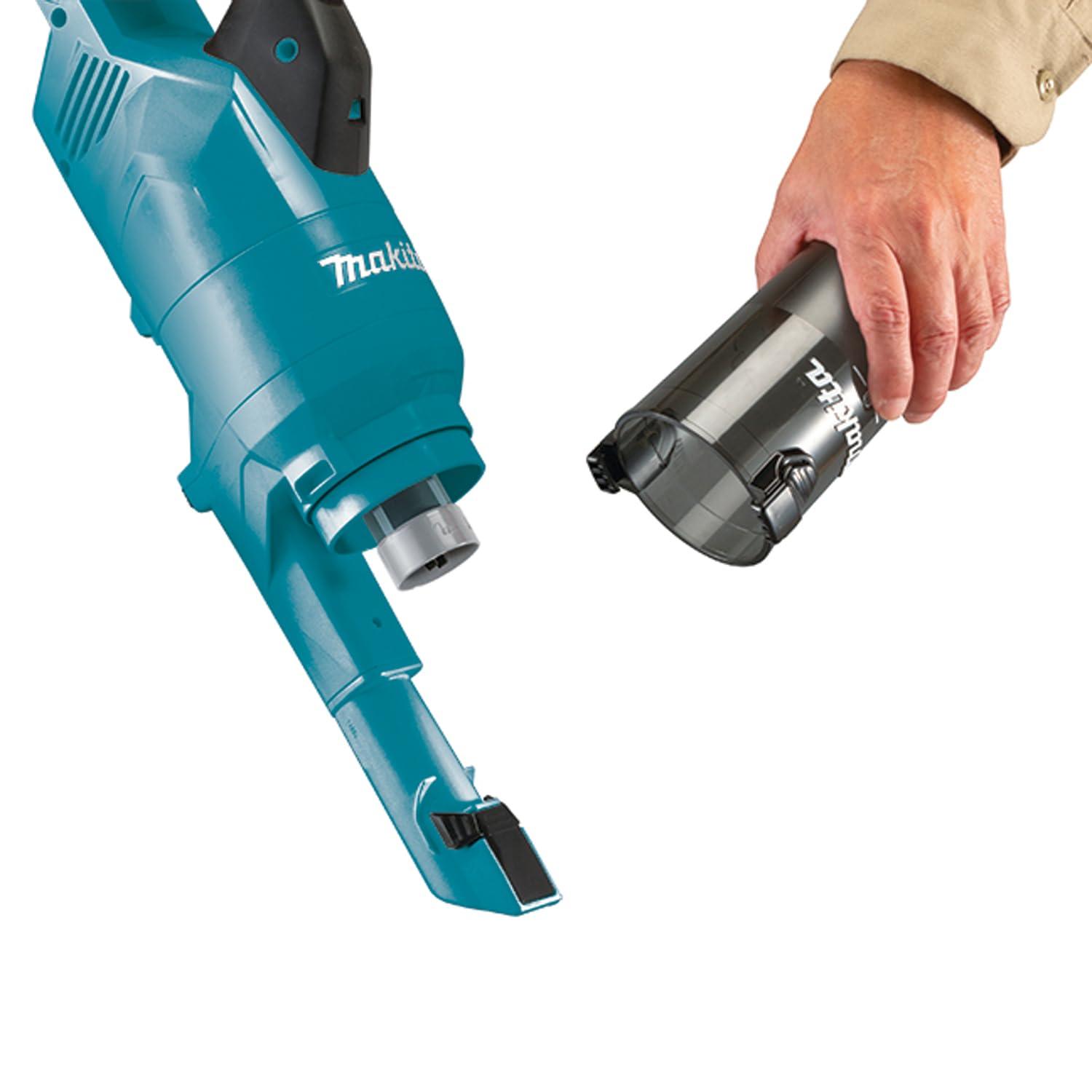 Makita DCL286FZ akuga tolmuimeja 18V koos tsüklonüksusega (ilma akuta, ilma laadijata) – pakend ja tarvikud