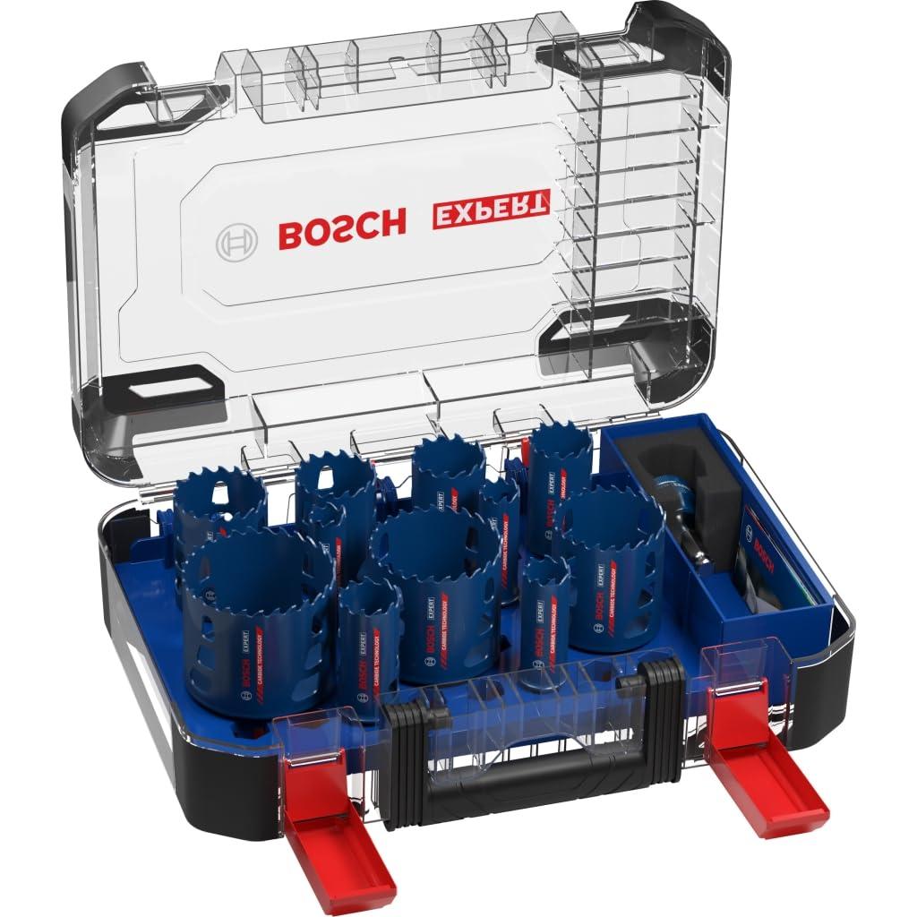 Bosch 11x EXPERT Tough Material Auksaagide Komplekt (puule, metallile, tellisele, Ø 20-76 mm, professionaalne tarvik puurmasinale/kruvikeerajale)
