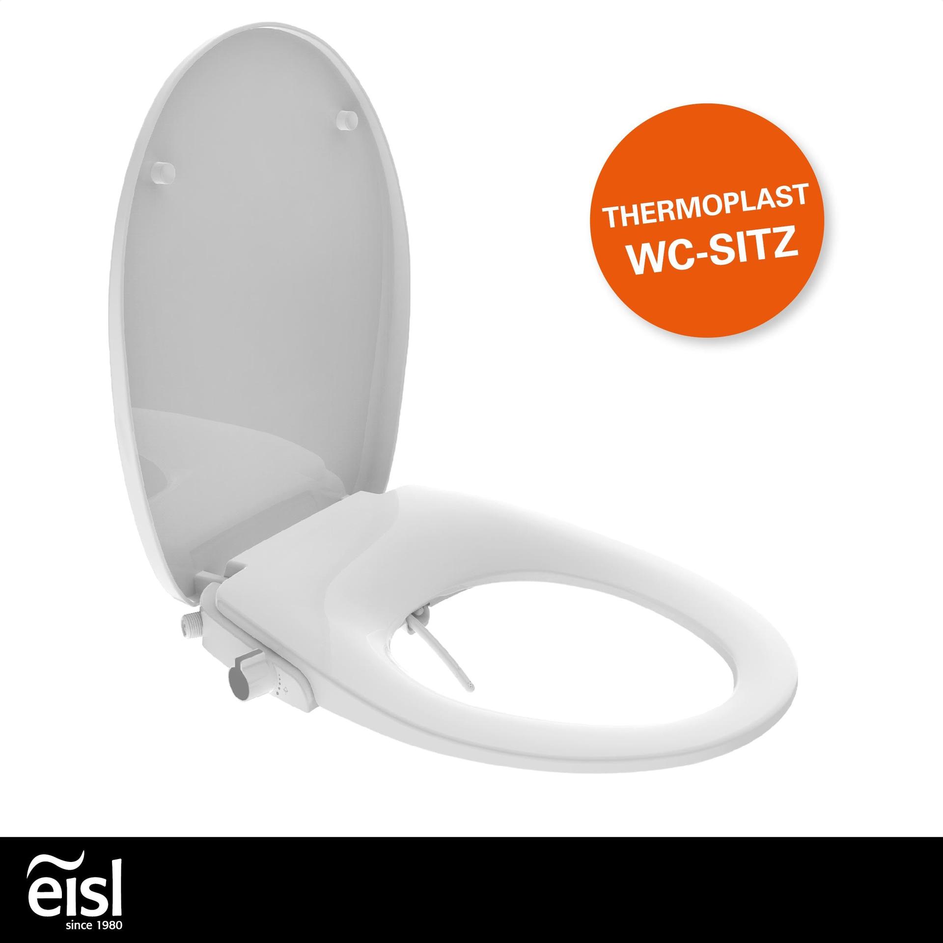 EISL Dušš-WC istmekate (ei vaja elektriühendust dušifunktsiooniks), tualetipoti iste bidee funktsiooniga, põhja dušš ja pehmelt sulguv mehhanism (sh ühenduskomplekt), valge – pilt 8