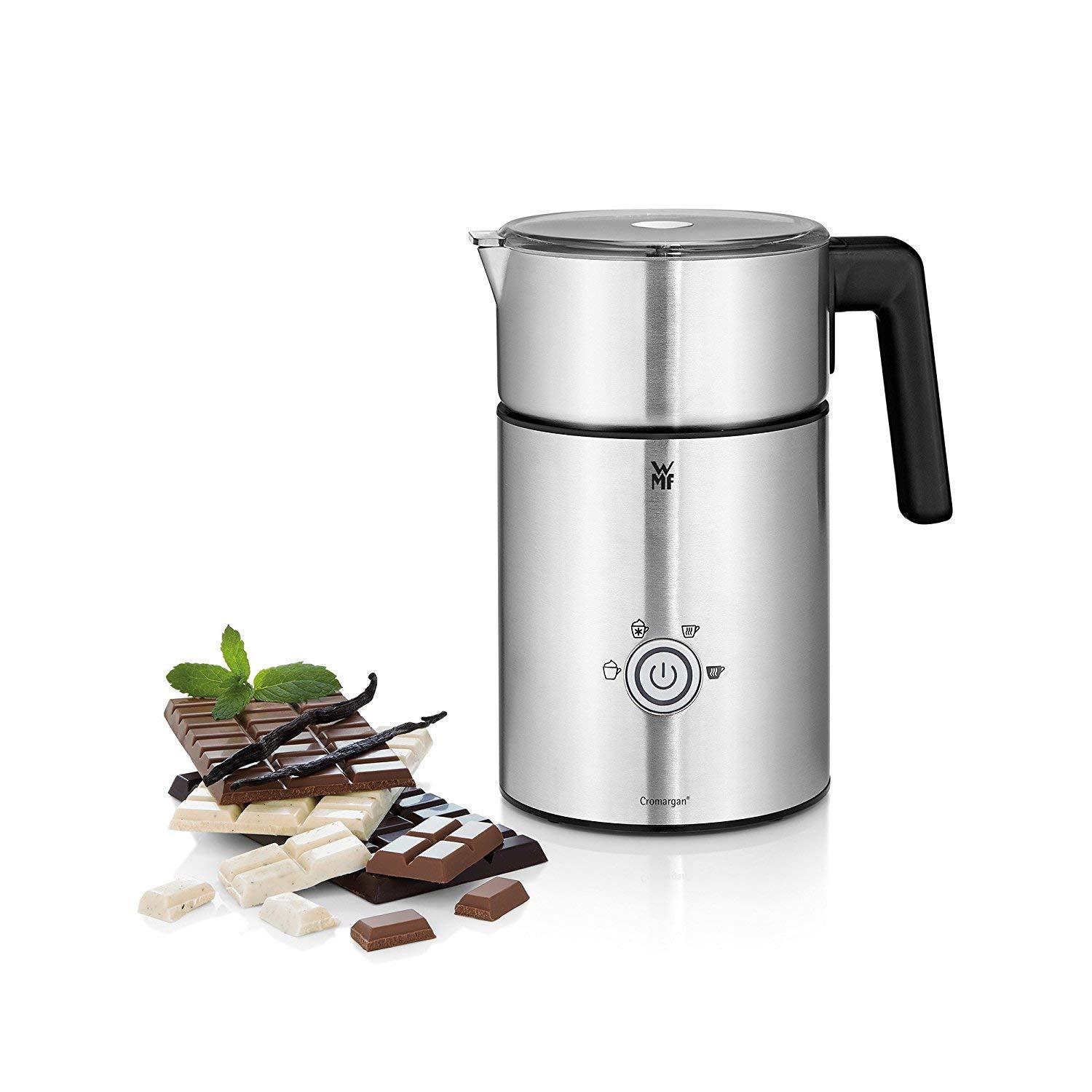 WMF Lono Milk & Choc elektriline piimavahustaja, 150-500 ml, 650 W, kakaomasin, piimaköetja, juhtmevaba piimanõu, kuum ja külm piimavaht, kuum šokolaad