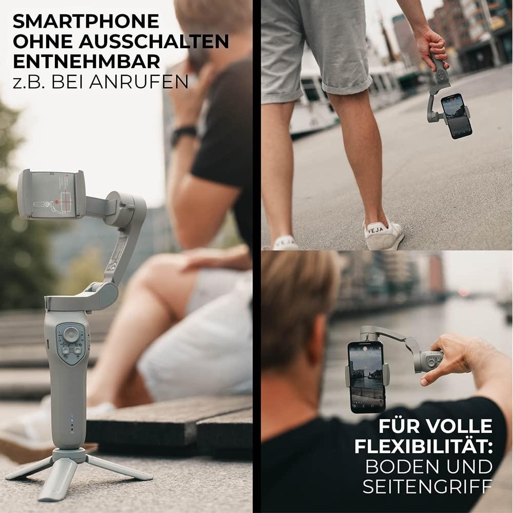 Rollei Steady Butler Mobil 3 SE – Kompaktne ja Kerge Nutitelefoni Gimbal Sujuvate Videote jaoks – kasutusnäide