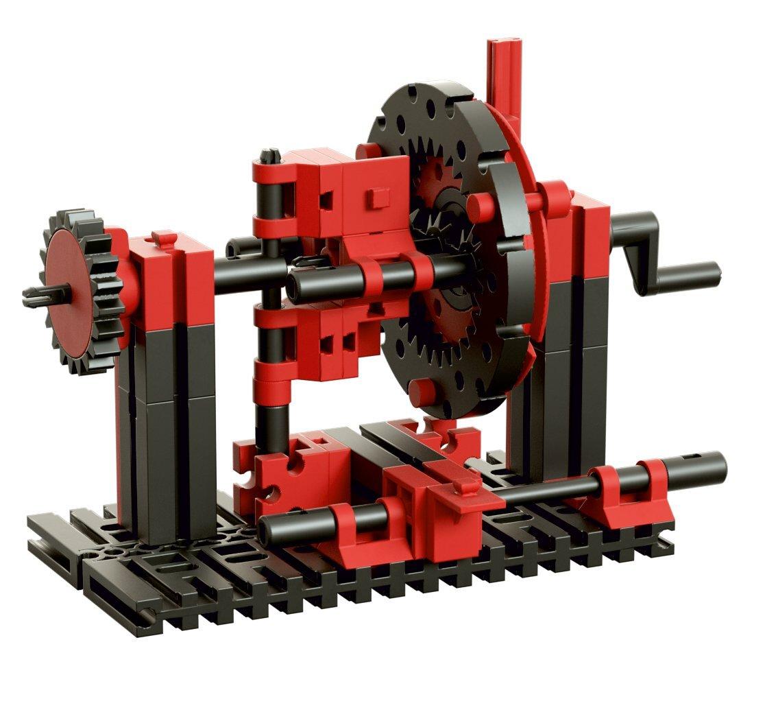 fischertechnik 536622 ADVANCED Mechanic & Static 2 – Ehituskomplekt lastele alates 9. eluaastast, 30 mudelit, mootoriga, tehnilise mõistmise arendamiseks, punane – kasutusnäide