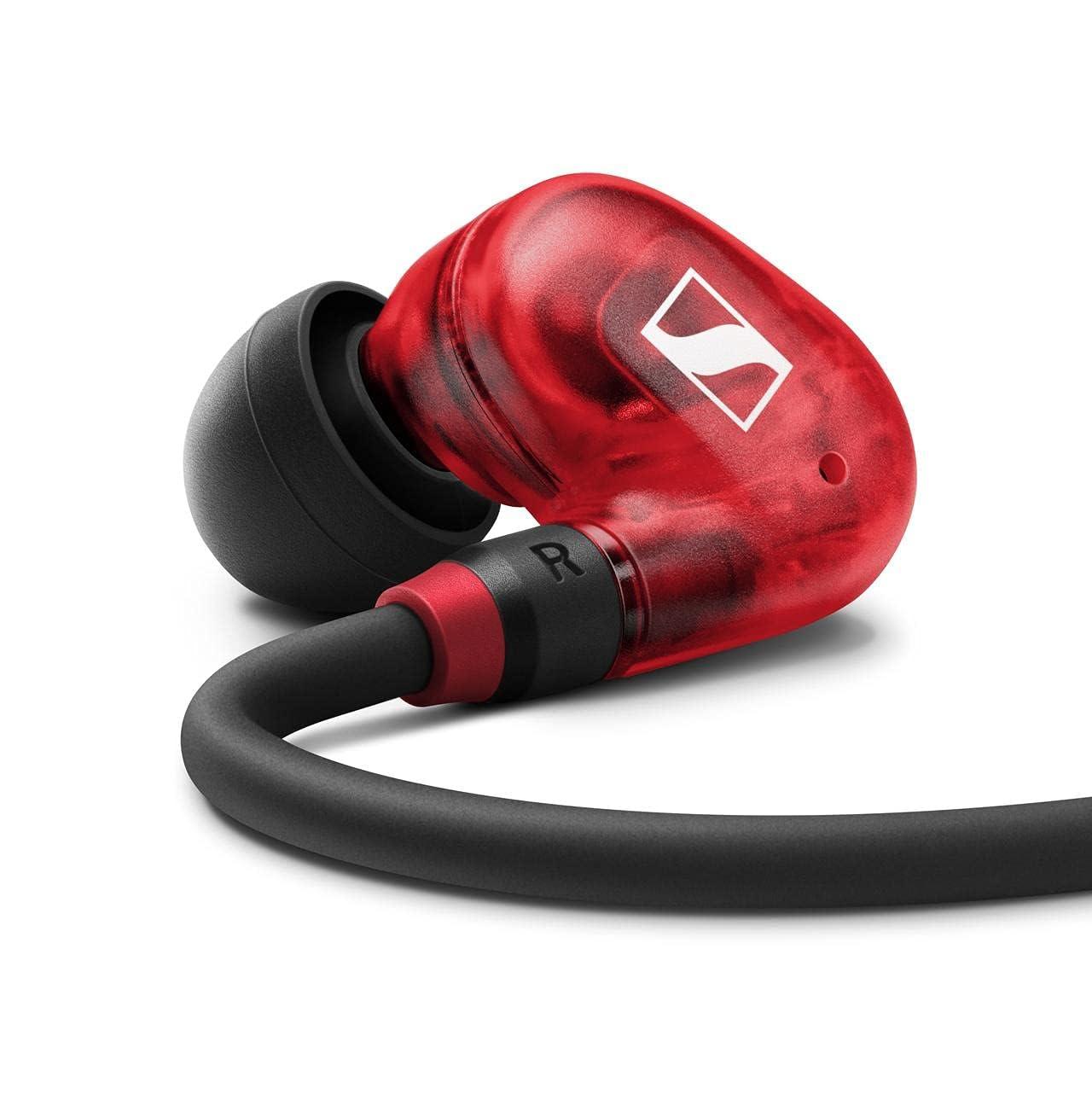 Sennheiser IE 100 PRO RED dünaamilised in-ear kõrvaklapid | Uuenduslik 10 mm lairiba-muundur täpseks monitooringuheliks | 1,3m kaabel ja S/M/L silikoonadapterid | Punane & Must (508942)