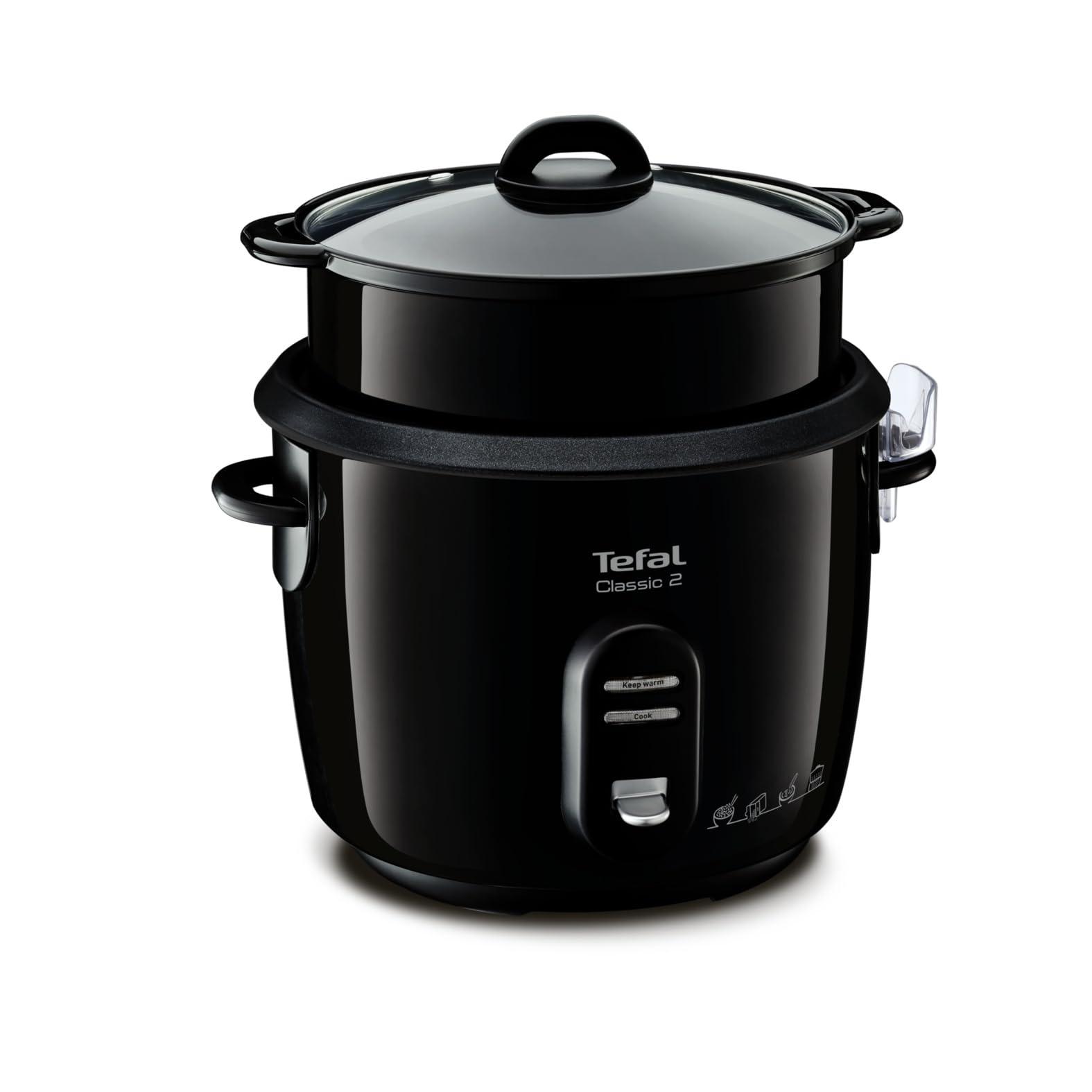 Tefal New Classic riisikeetja RK1038 | automaatsed programmid | soojashoidmise funktsioon | 5L maht | aurutamisfunktsioon | must-metallik