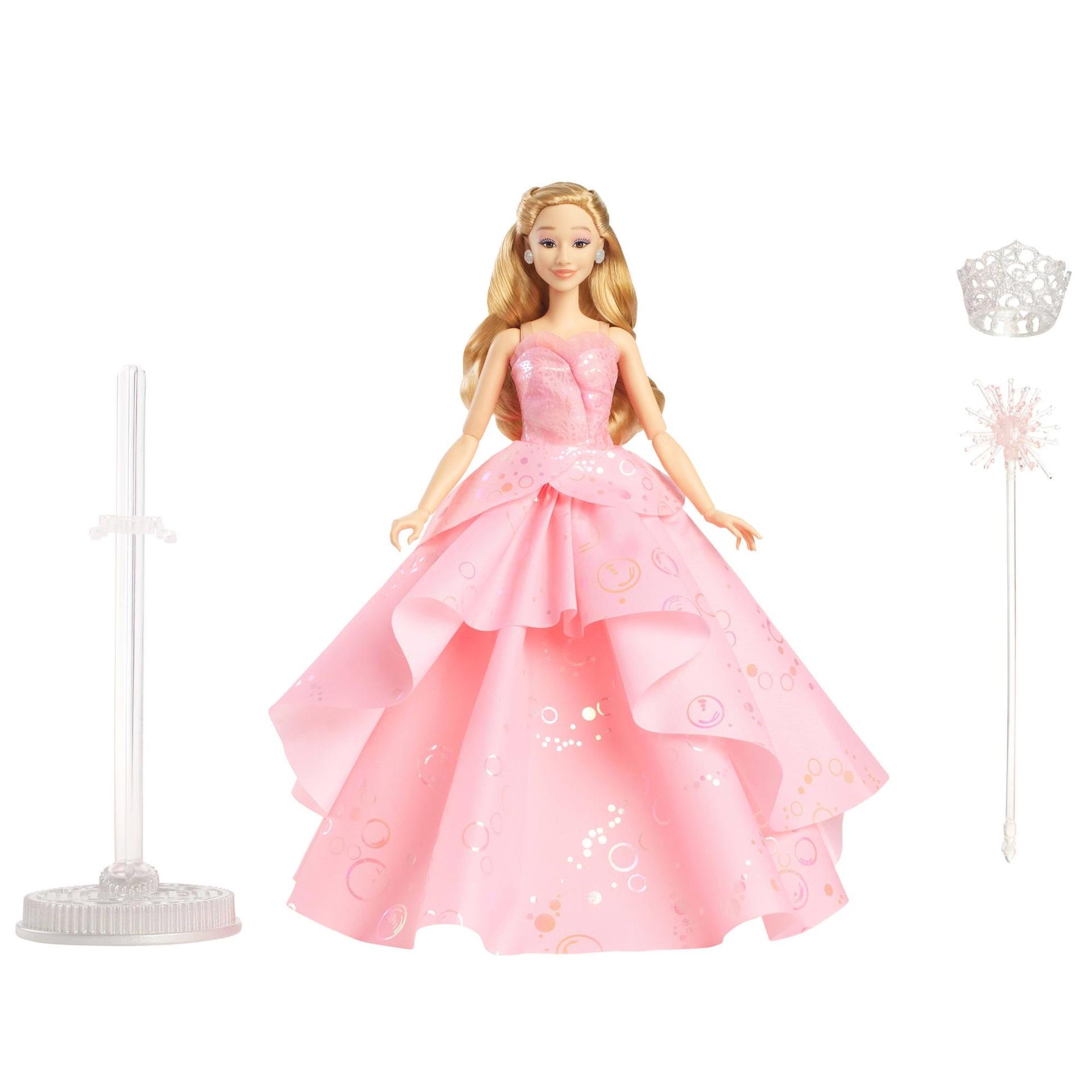 Mattel Wicked Glinda luksuslik moe-nukk ja aksessuaarid, sealhulgas kroon ja sau, filmist inspireeritud välimus, erinevad poosid võimalikud, HXY37 – lisavaade