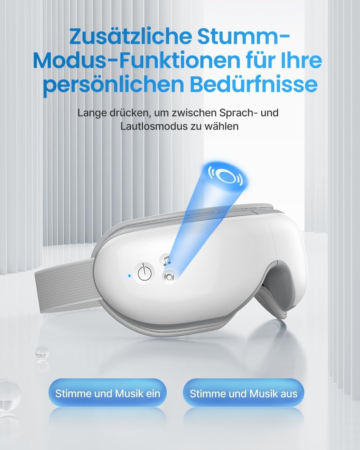 RENPHO Eyeris 1 – Silmamasseerija soojenduse, vibratsiooni ja Bluetooth-muusikaga – pilt 6