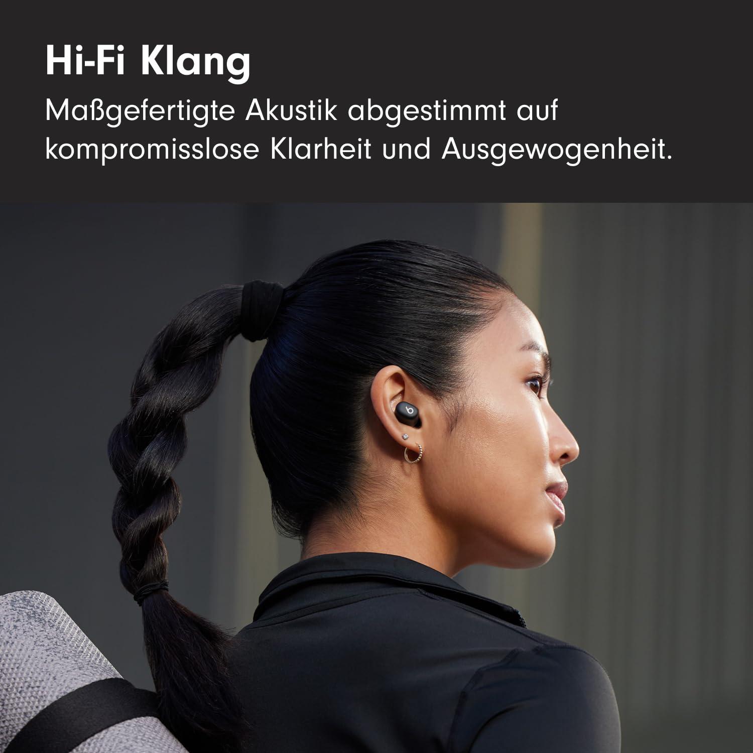 Beats Solo Buds – juhtmevabad Bluetooth In-Ear kõrvaklapid | 18 tundi aku kestvust | Apple & Android ühilduvus | Sisseehitatud mikrofon – Mattmust – detailne vaade