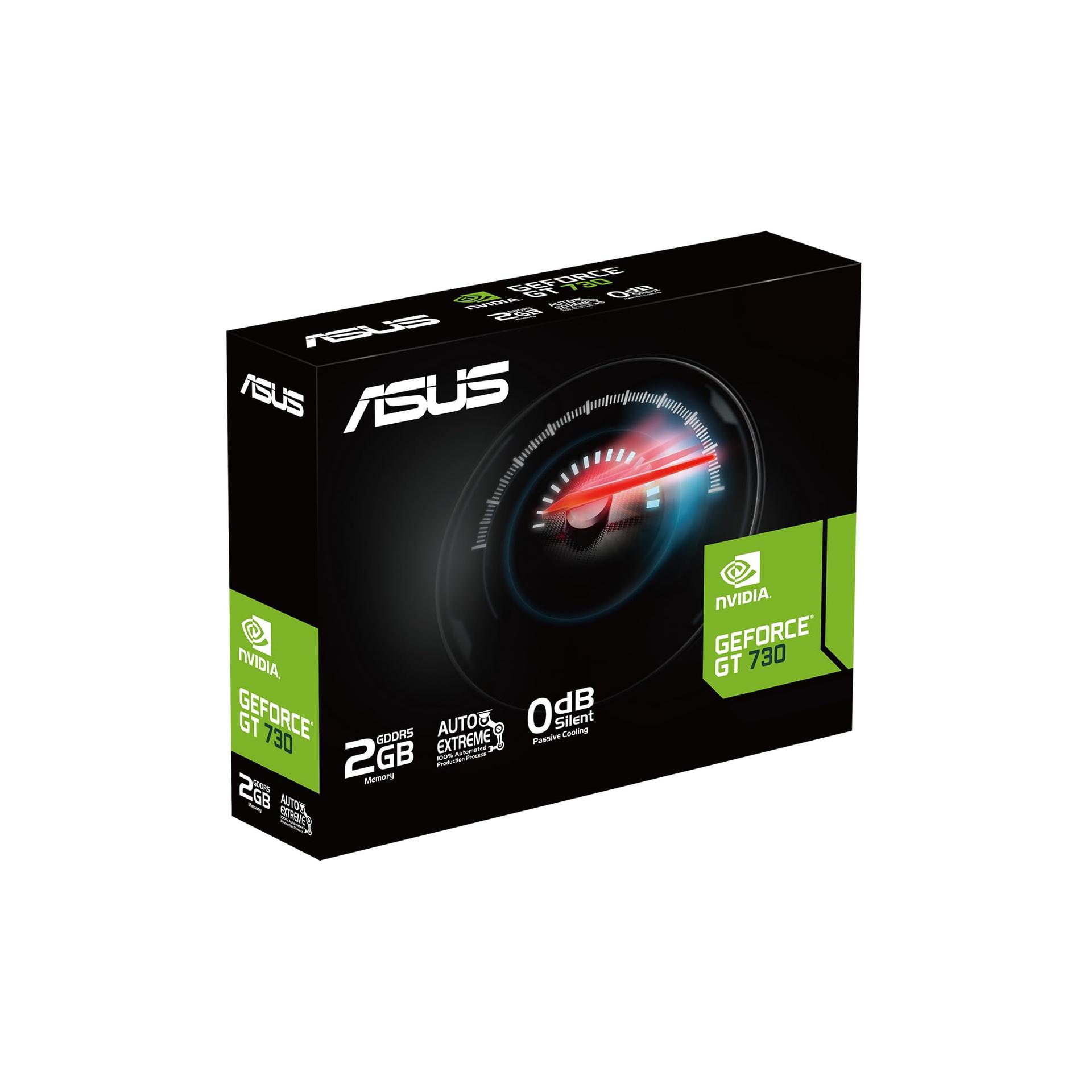 ASUS GeForce GT 730 2GB DDR5 Graafikakaart (4x HDMI, ühesaluseline disain, passiivne jahutus, GPU Tweak II, GT730-4H-SL-2GD5) – lisavaade