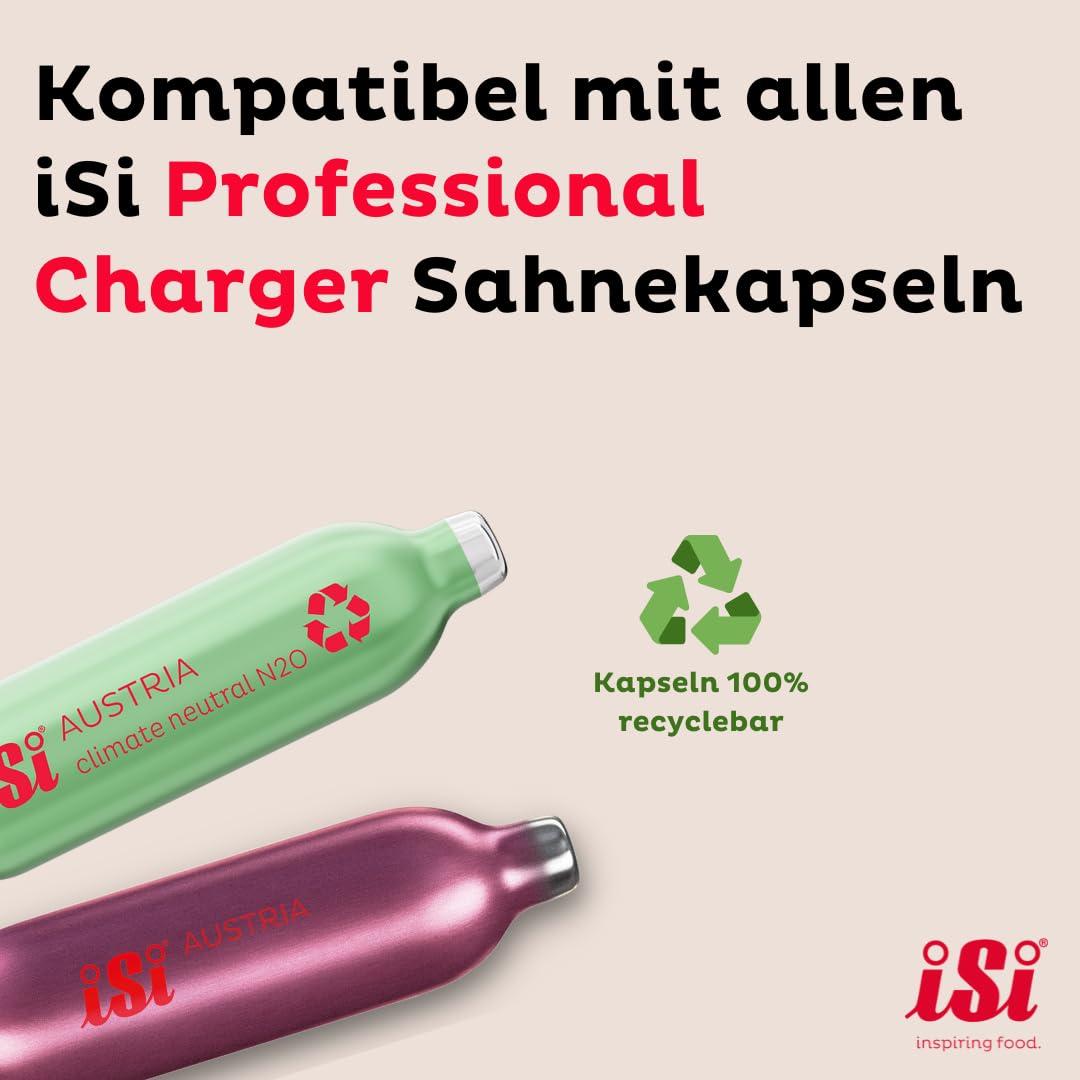 iSi Creative Whip Premium vahukoore sifoon 250ml, elevandiluuvalge, roostevabast terasest, sisaldab 3 roostevabast terasest otsikut & 2 iSi vahukoorekapslit, iSi vahukoore dosaator magustoitudele ja soolastele roogadele, nõudepesumasinas pestav – kasutusnäide