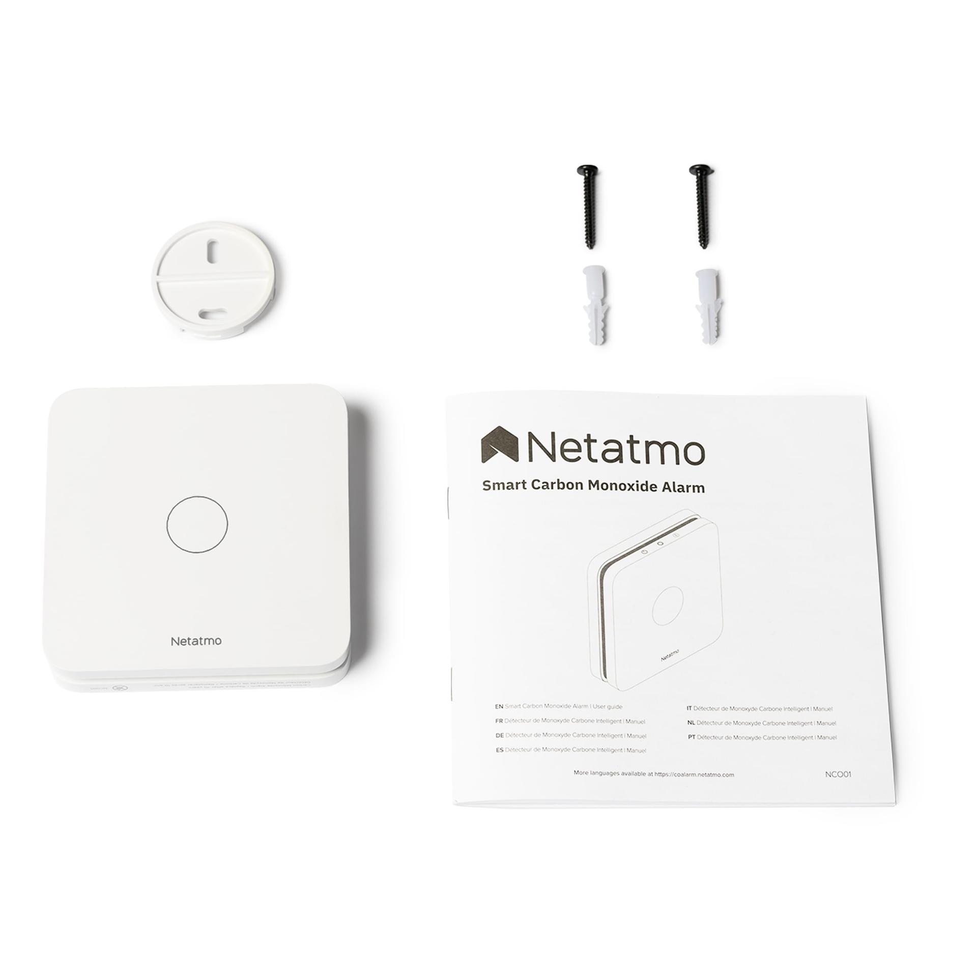 Netatmo – Nutikas vingugaasiandur, WiFi, 10-aastane aku, 85 dB alarm, isetestimise funktsioon, ei vaja nutikodu süsteemi, sertifikaadid EN 50291 ja NF – lisavaade