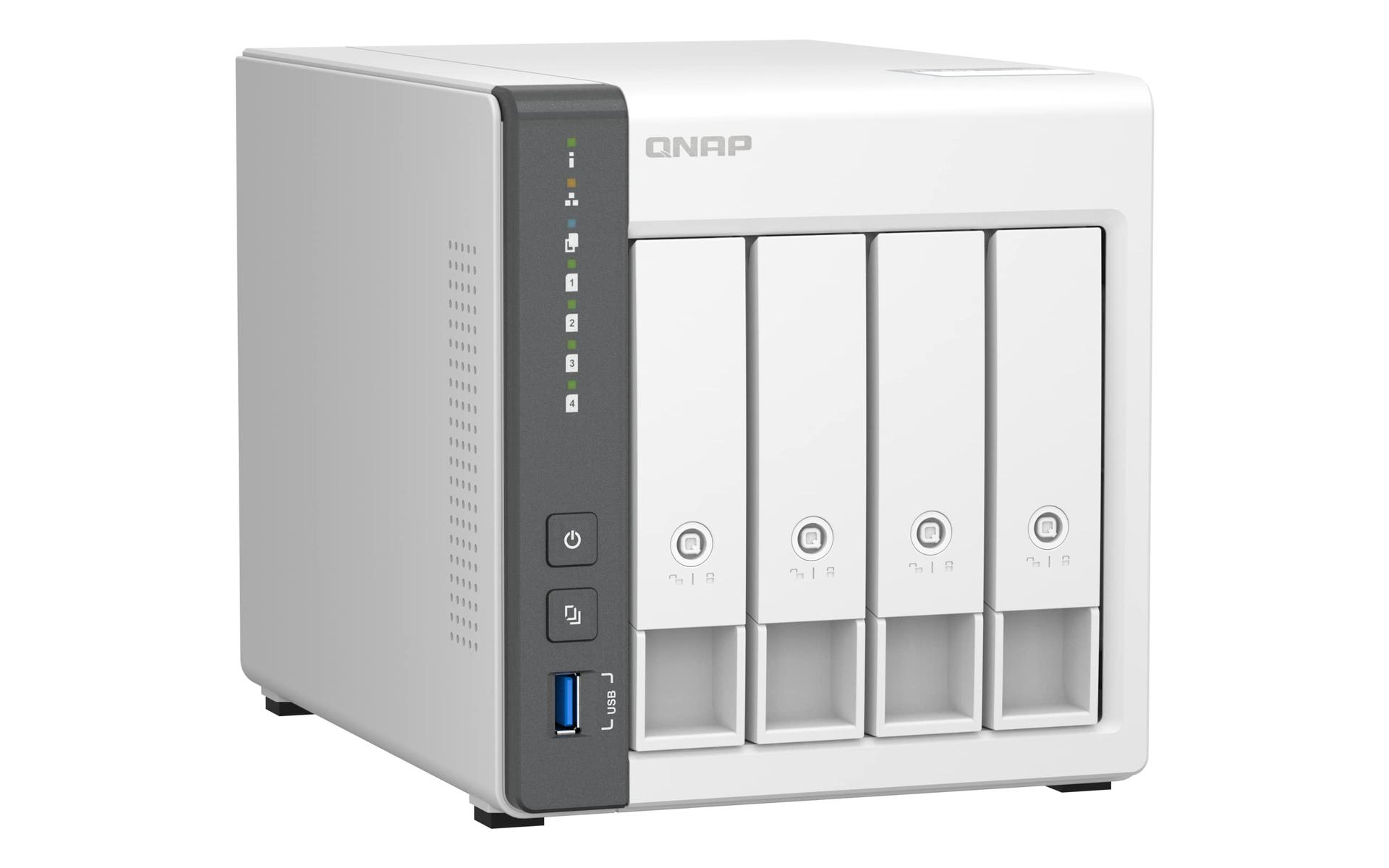QNAP TS-433 NAS-süsteem – detailne vaade