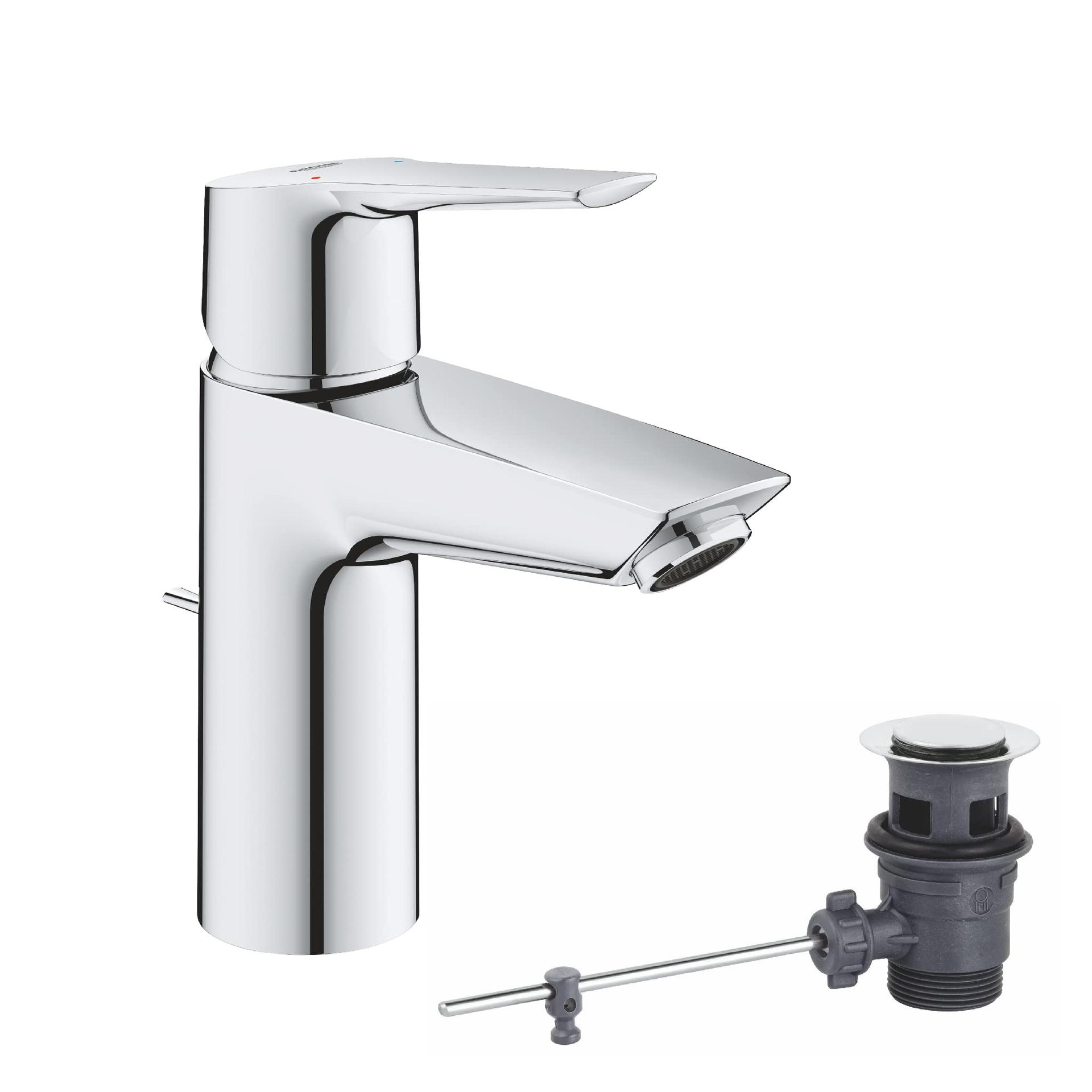 GROHE Start – Ühe kangiga valamu segisti (veesäästlik, vastupidav pind, S-suurus), kroom, 24209002