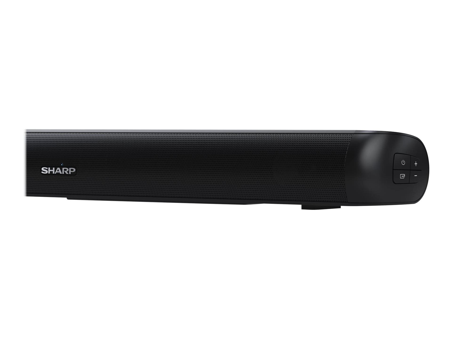 SHARP HTSB107 2.0 heliriba 90W (USB, Bluetooth, HDMI, Optiline, AUX-In 3,5 mm, Laius: 65 cm), must – pilt 7